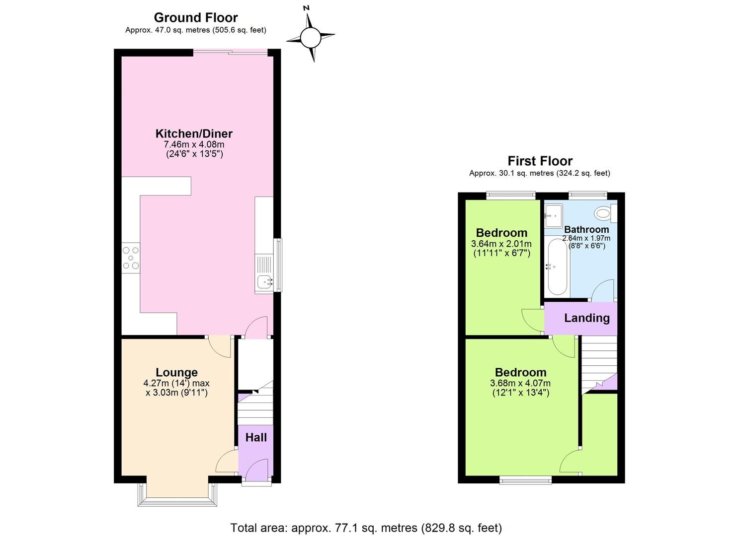2 bed semidetached house for sale in Station Road, Kegworth, Derby