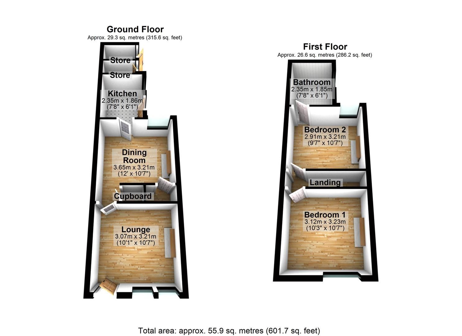 2 bed terraced house for sale in Church Drive, Carrington, Nottingham