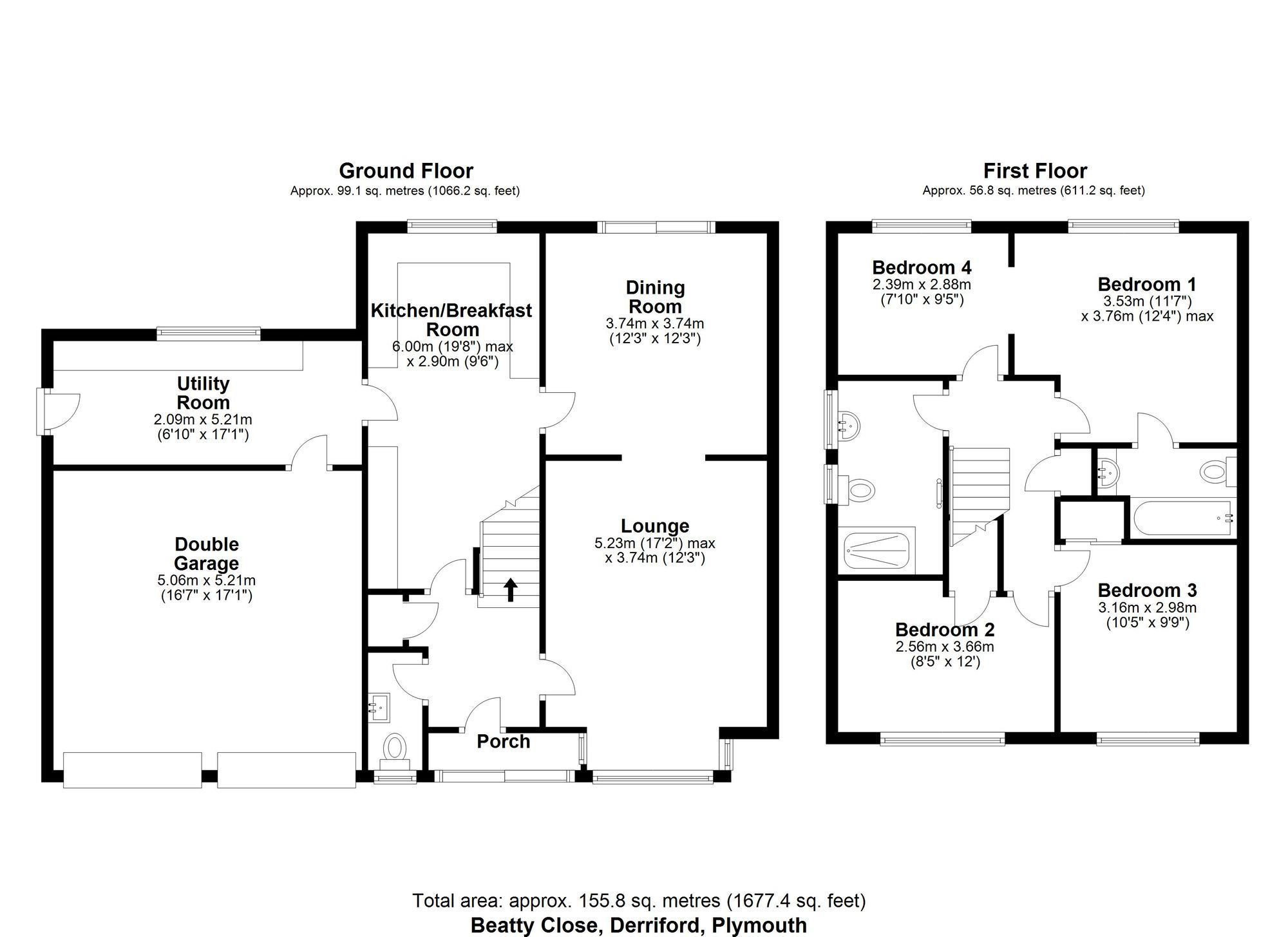 4 bed detached house for sale in Beatty Close, Derriford, Plymouth PL6