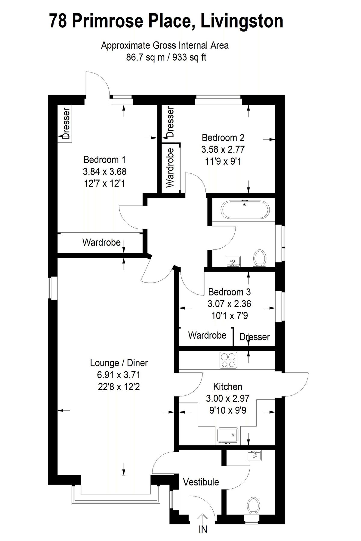 3 bed detached house for sale in Primrose Place, Eliburn, Livingston EH54 Zoopla