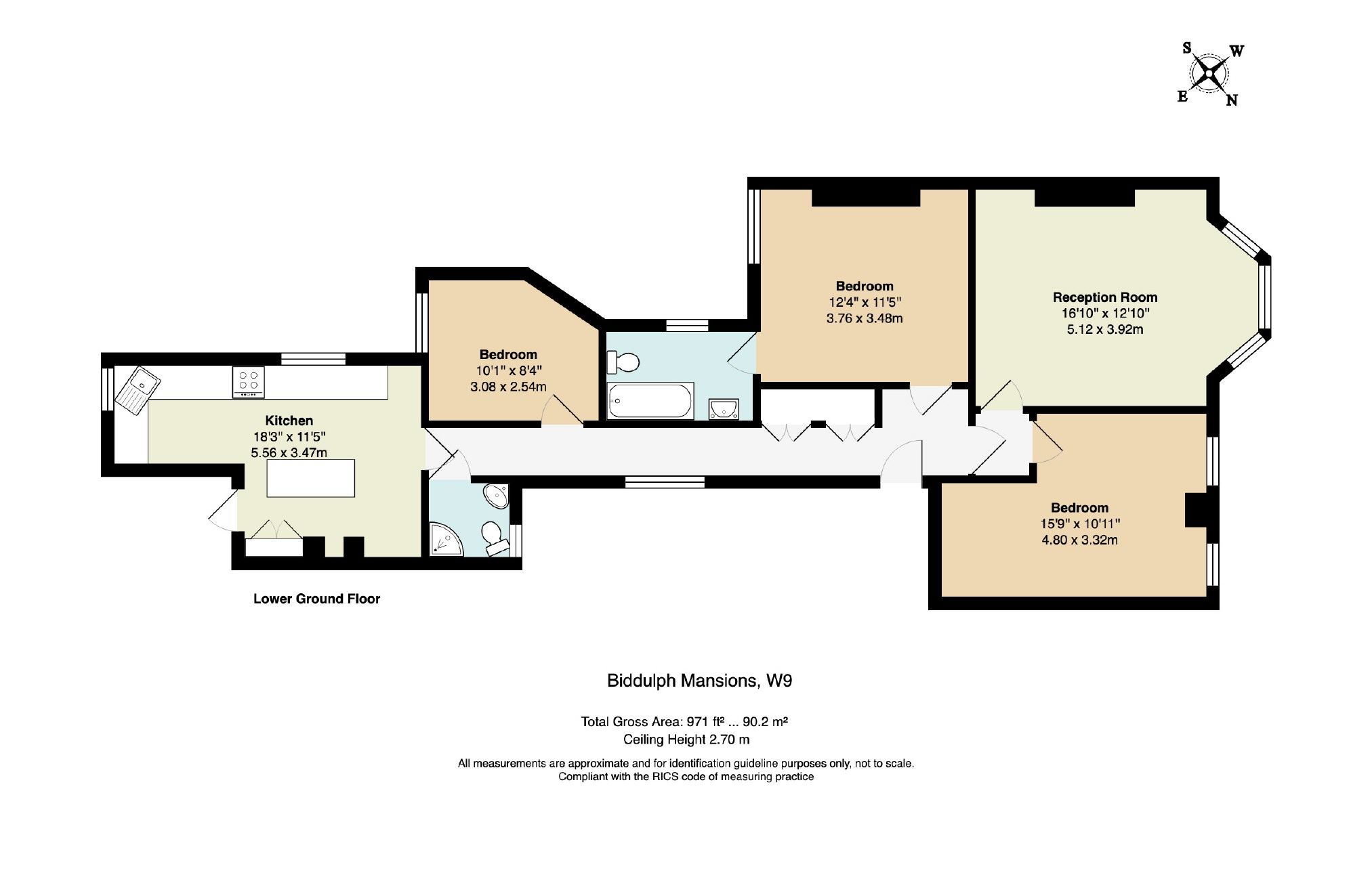 3 bed flat for sale in Biddulph Mansions, Elgin Avenue, London W9 Zoopla