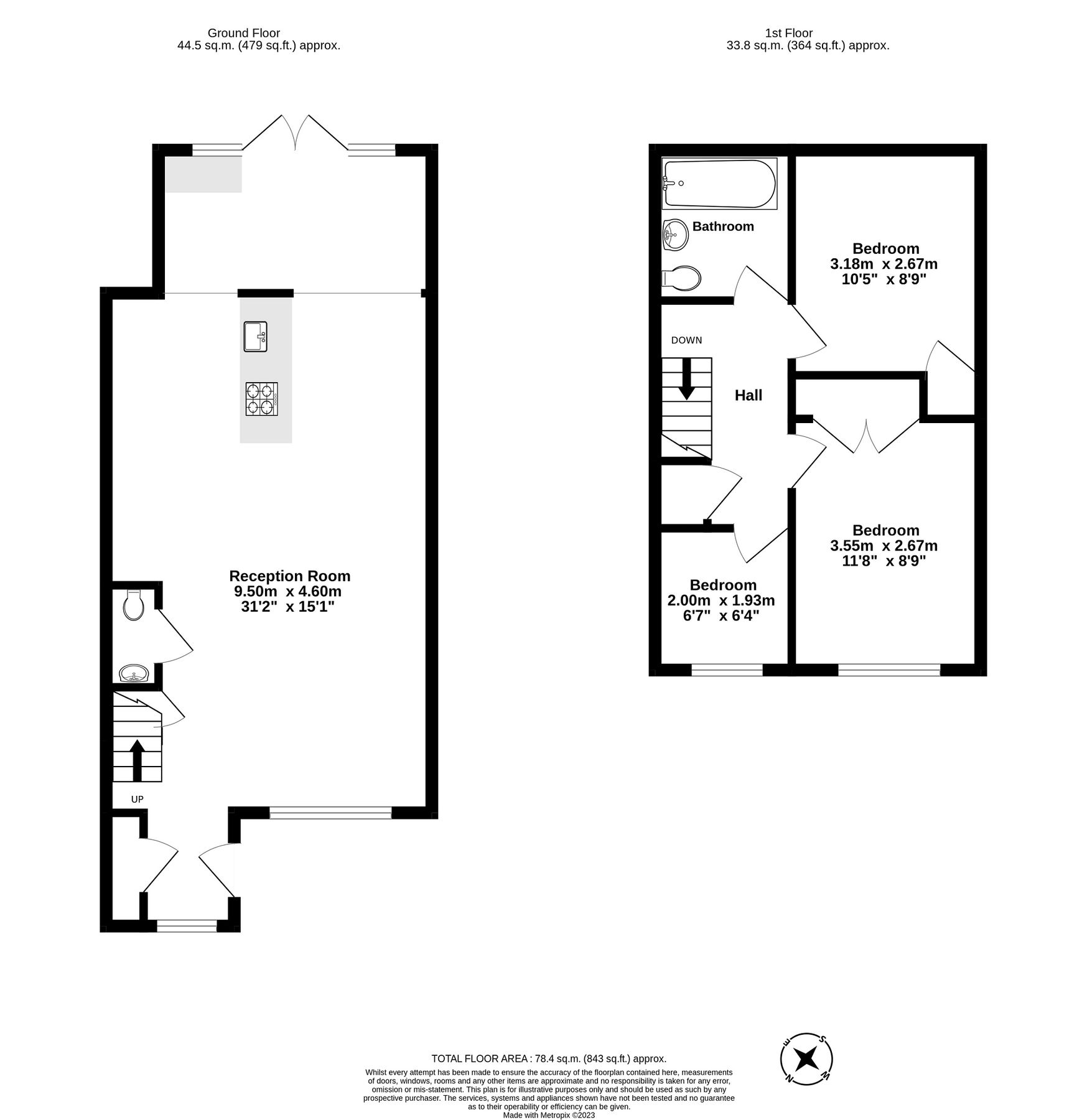 3 bed terraced house for sale in Angus Close, Chessington, Surrey. KT9
