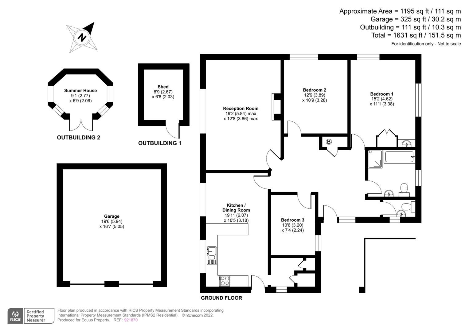 3 bed equestrian property for sale in Badsell Road, Five Oak Green