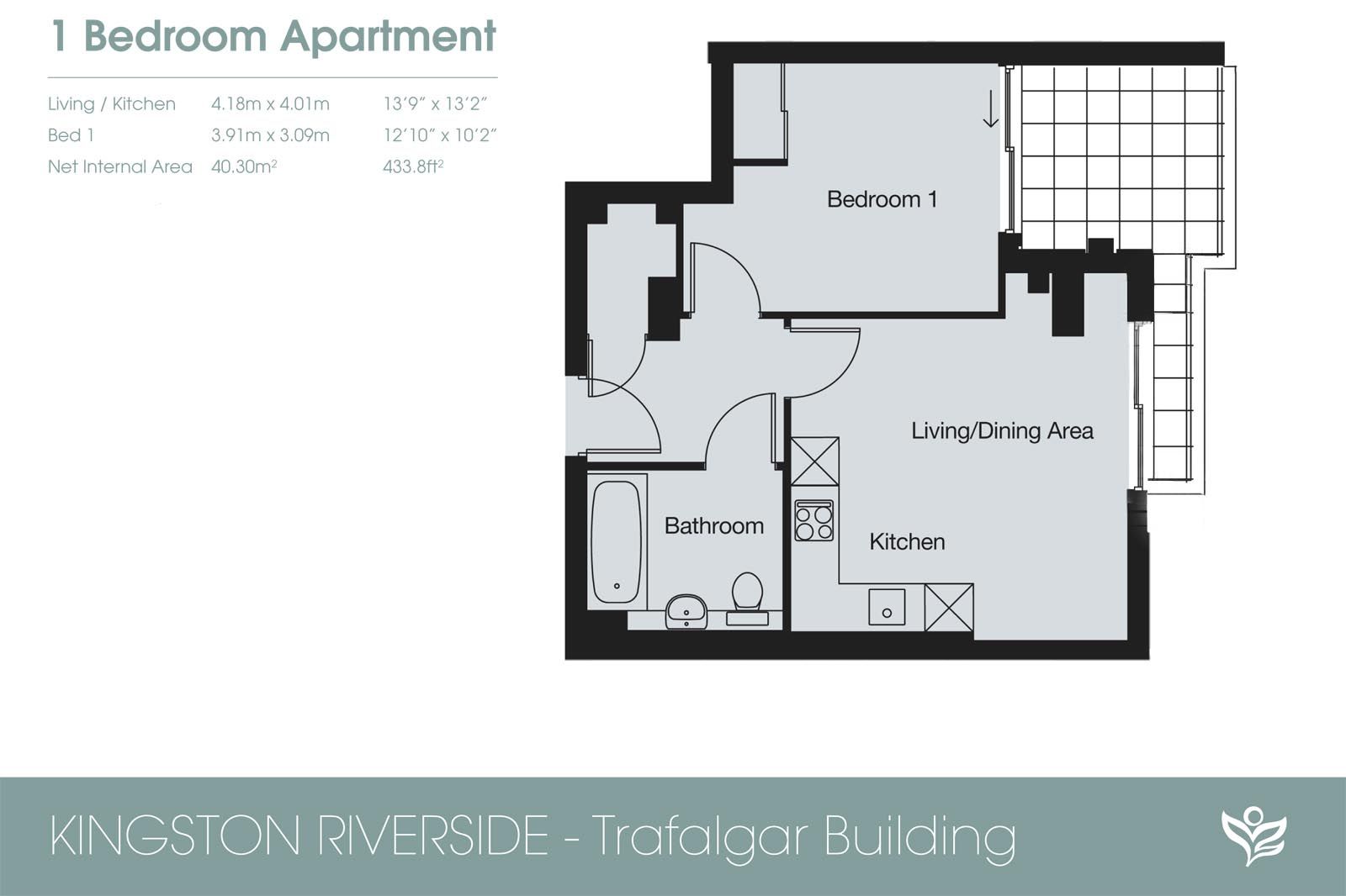 1 bed flat for sale in Henry Macaulay Avenue, Kingston Upon Thames KT2