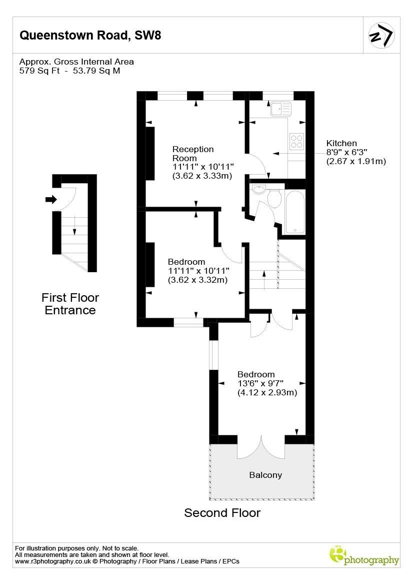 2 bed flat to rent in Queenstown Road, London SW8 Zoopla