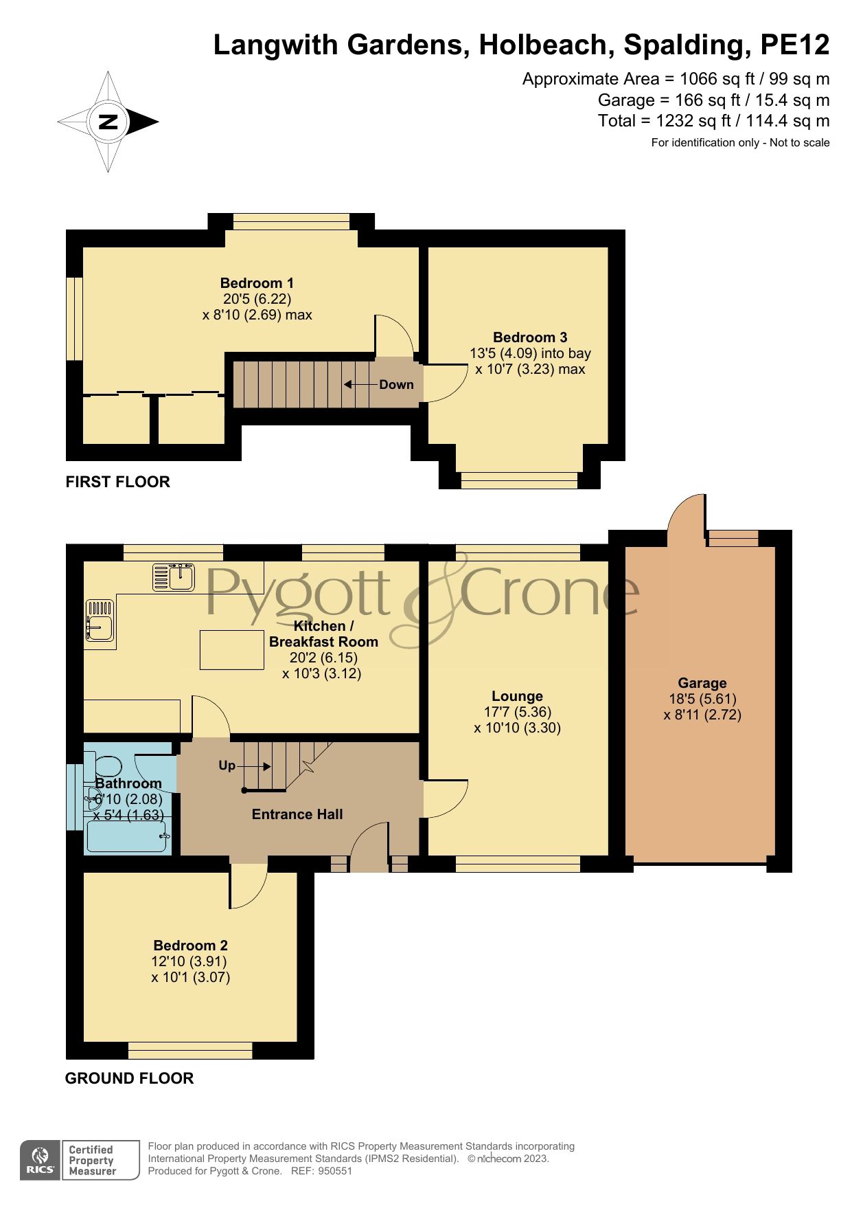 3 bed detached bungalow for sale in Langwith Gardens, Holbeach