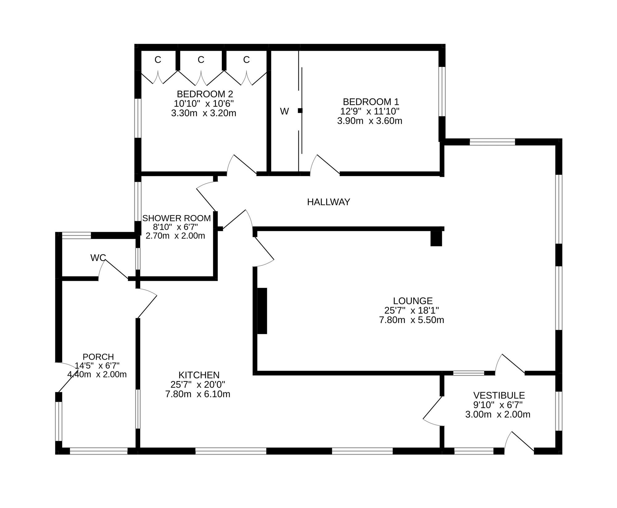 2 bed bungalow for sale in Caradona, Hillfoots Road, Blairlogie