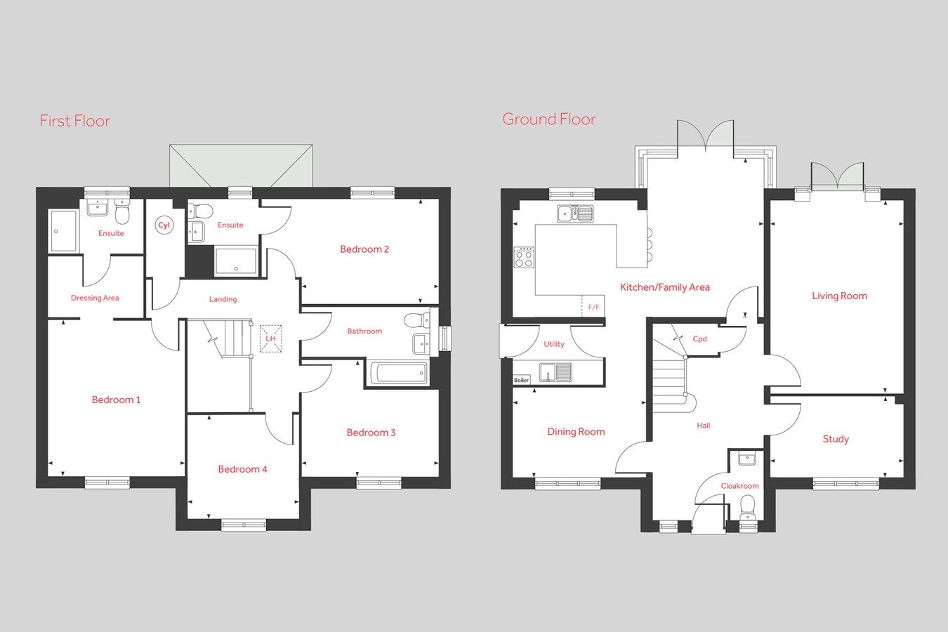 New home, 4 bed detached house for sale in Falfield Grange, Falfield