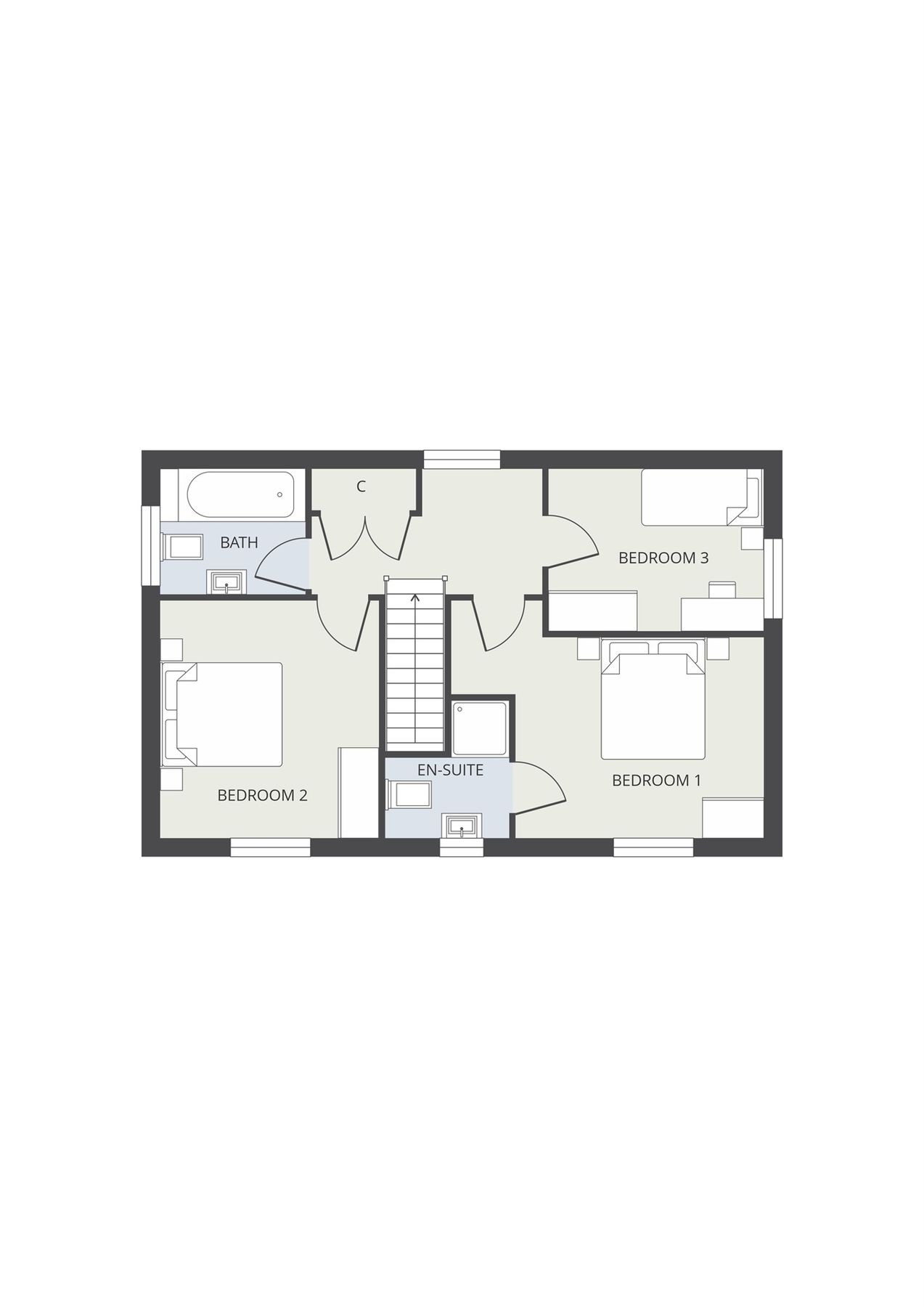 New home, 3 bed linkdetached house for sale in St Way, Boxted