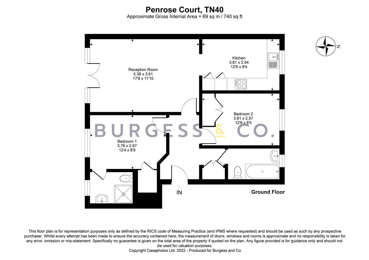 2 bed flat for sale in Jameson Road, BexhillOnSea TN40 Zoopla