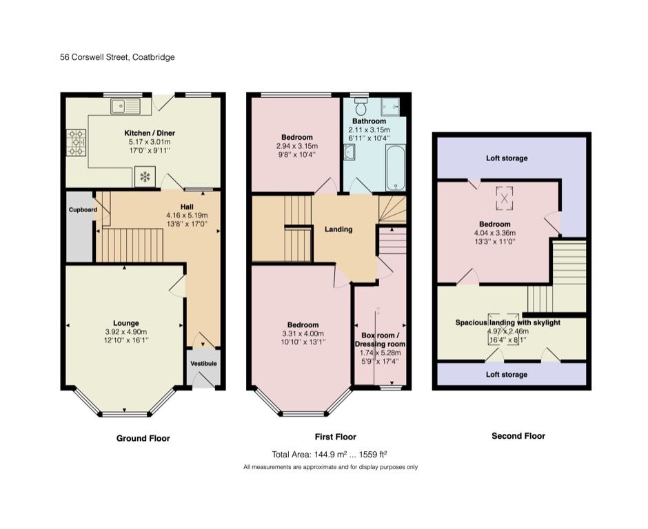 3 bed terraced house for sale in Corsewall Street, Coatbridge, North