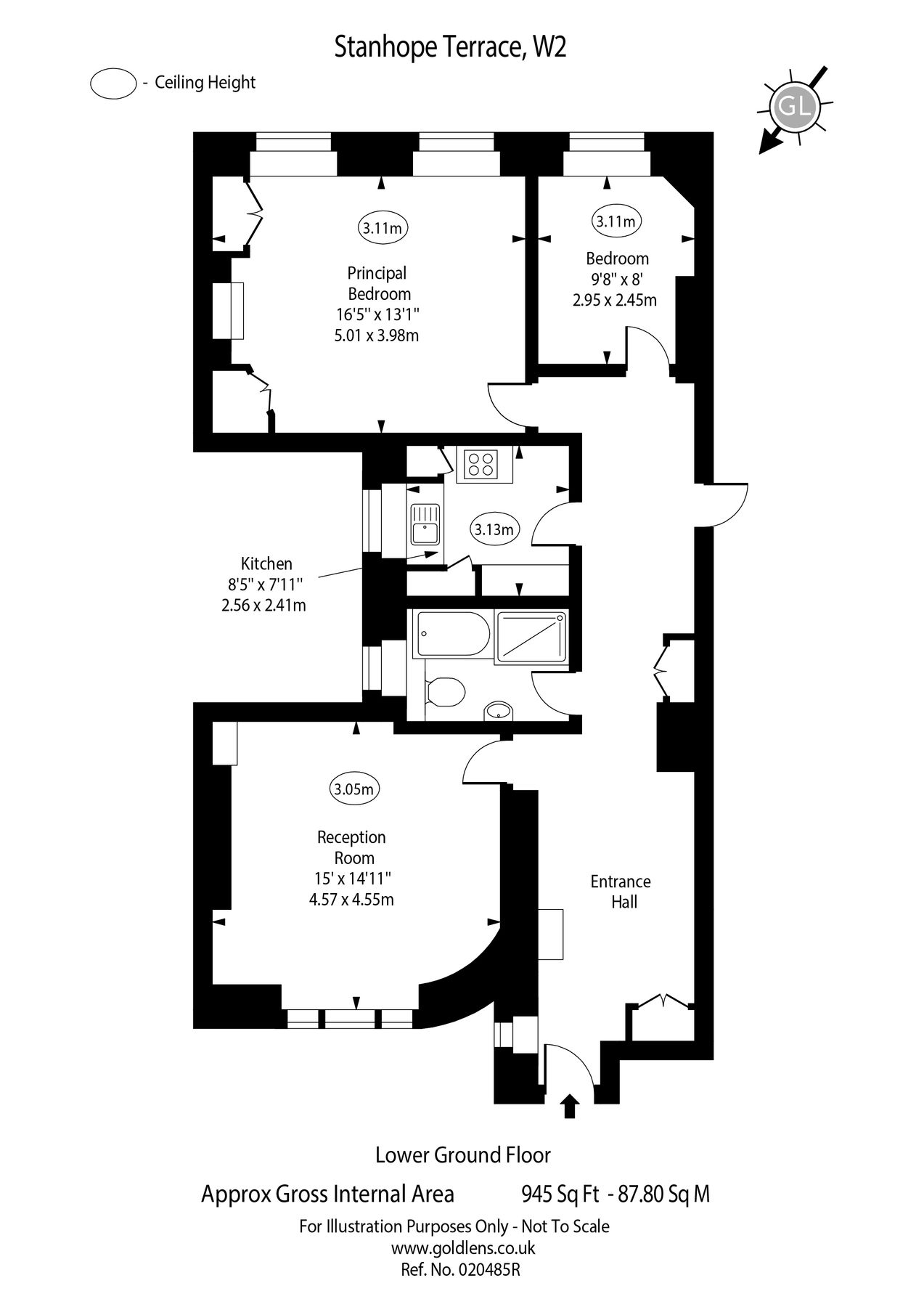 2 bed flat for sale in Stanhope Terrace, Hyde Park, London W2 Zoopla