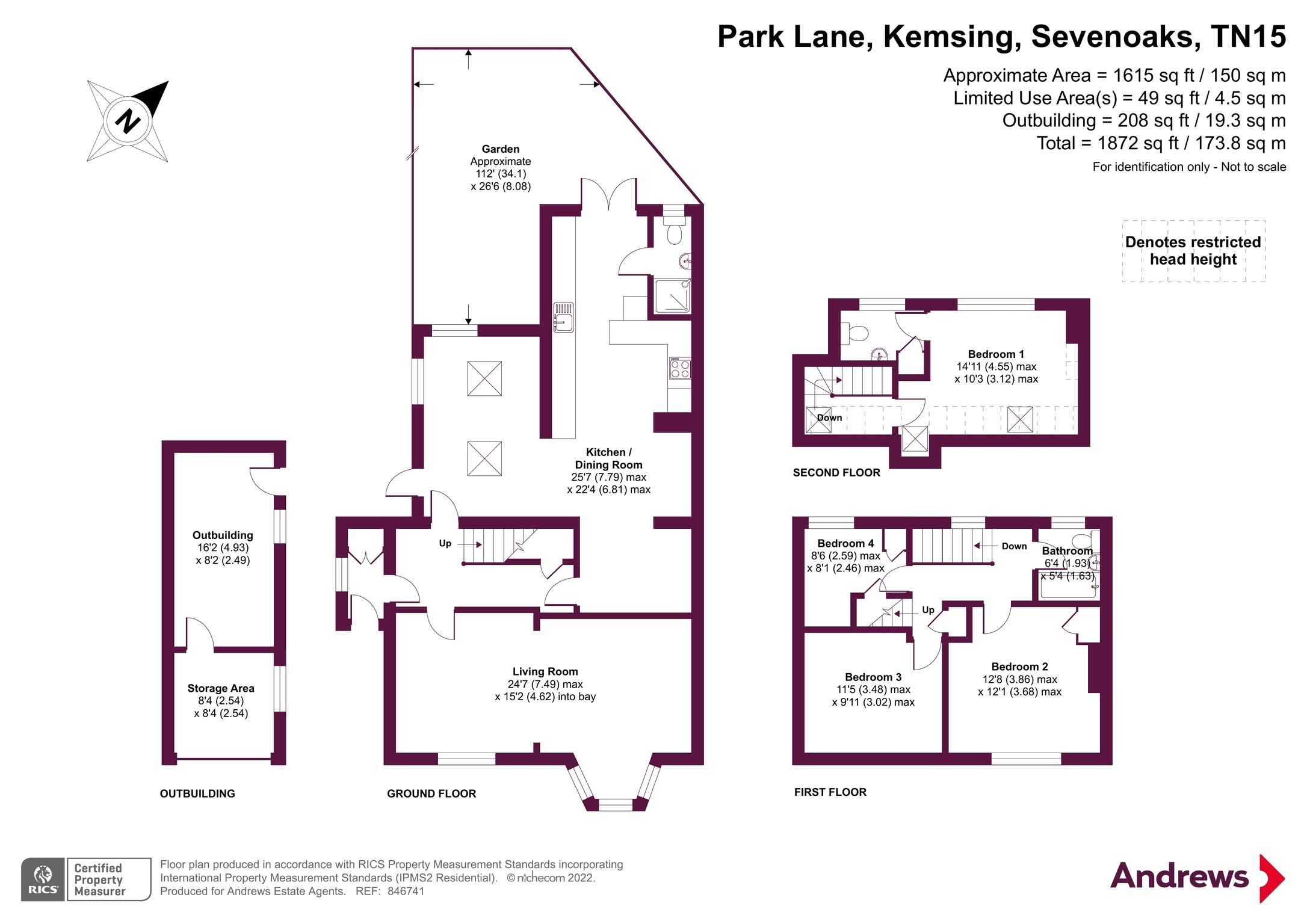 4 bed semidetached house for sale in Park Lane, Kemsing, Sevenoaks