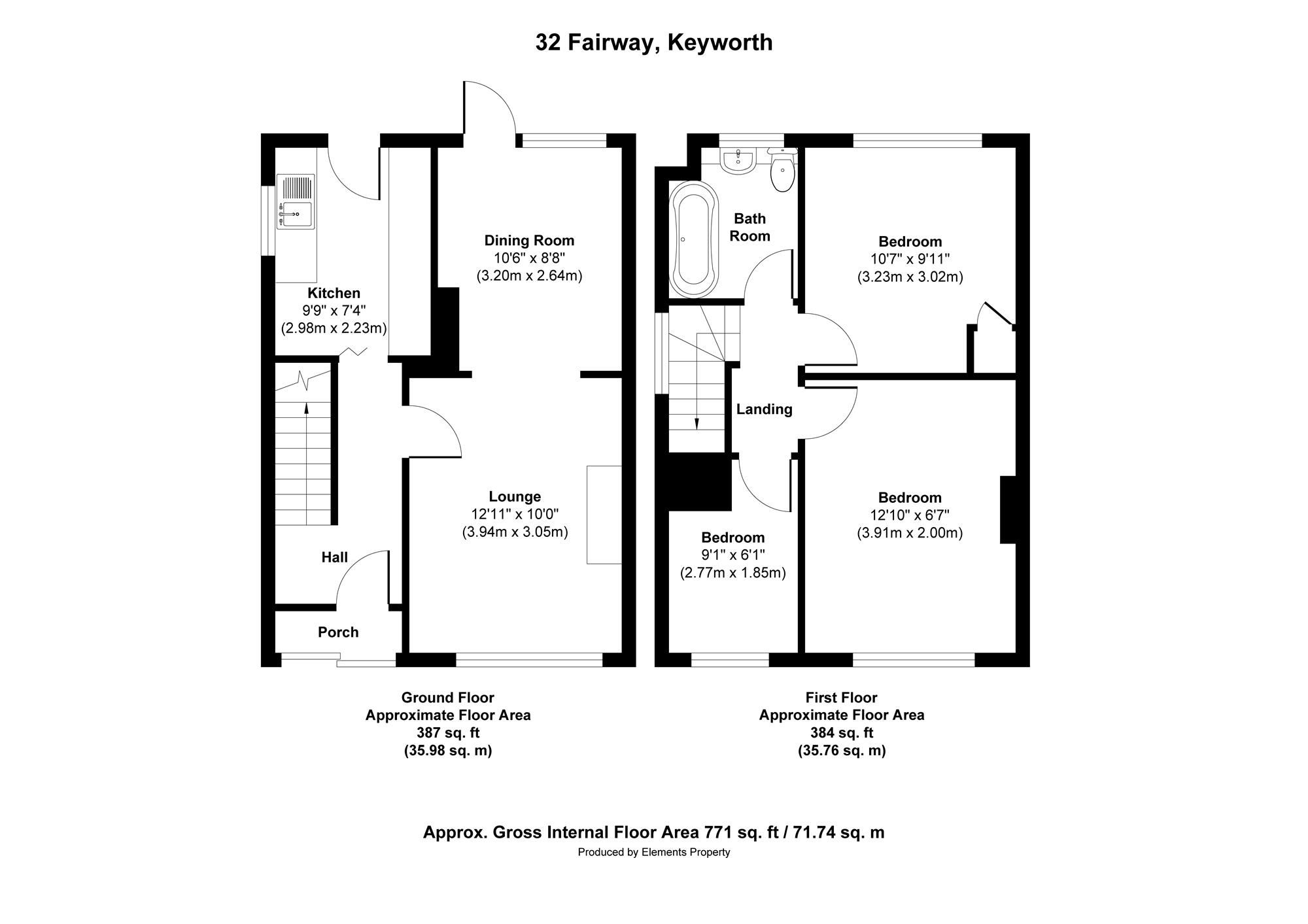 3 bed semidetached house for sale in Fairway, Keyworth, Nottingham