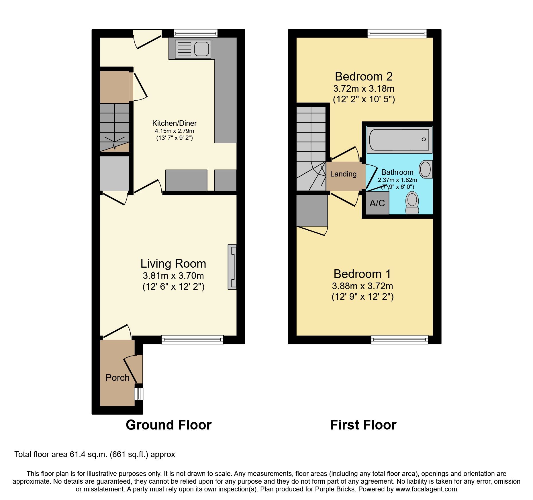 2 bed end terrace house for sale in Bunkers Drive, Cotton End, Bedford