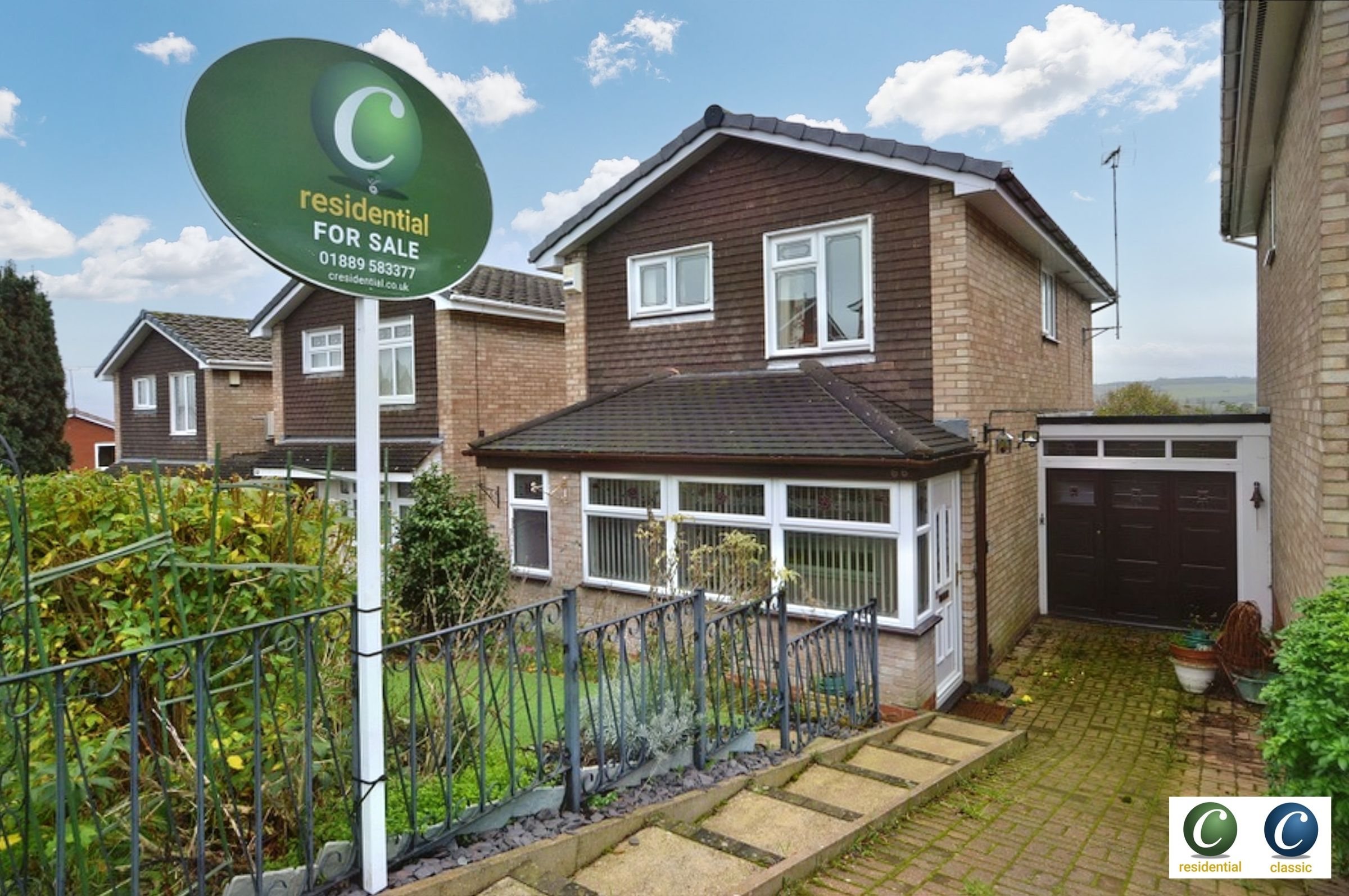 3 bed linkdetached house for sale in Waverley Gardens, Rugeley WS15