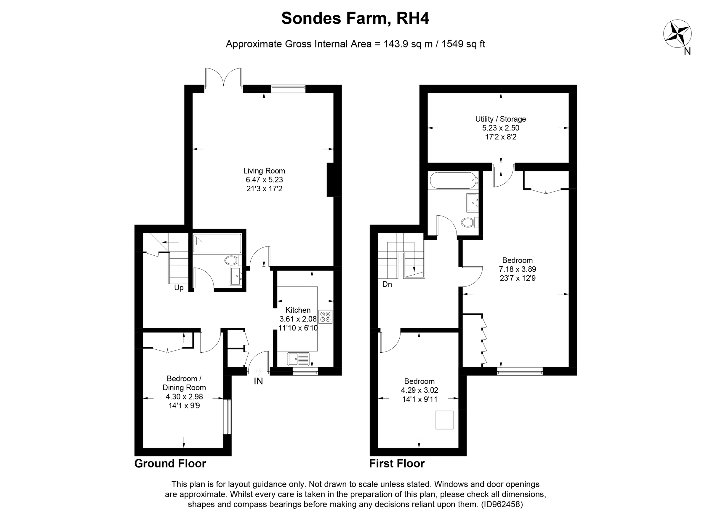 2 bed terraced house for sale in Sondes Farm, Glebe Road, Dorking RH4