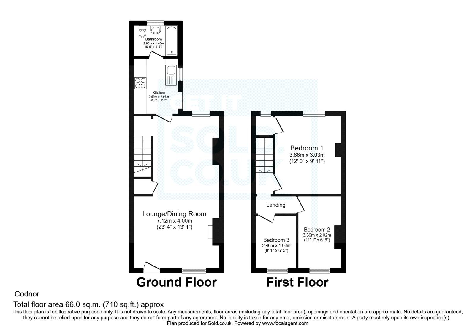 3 bed terraced house for sale in Jessop Street, Codnor, Ripley