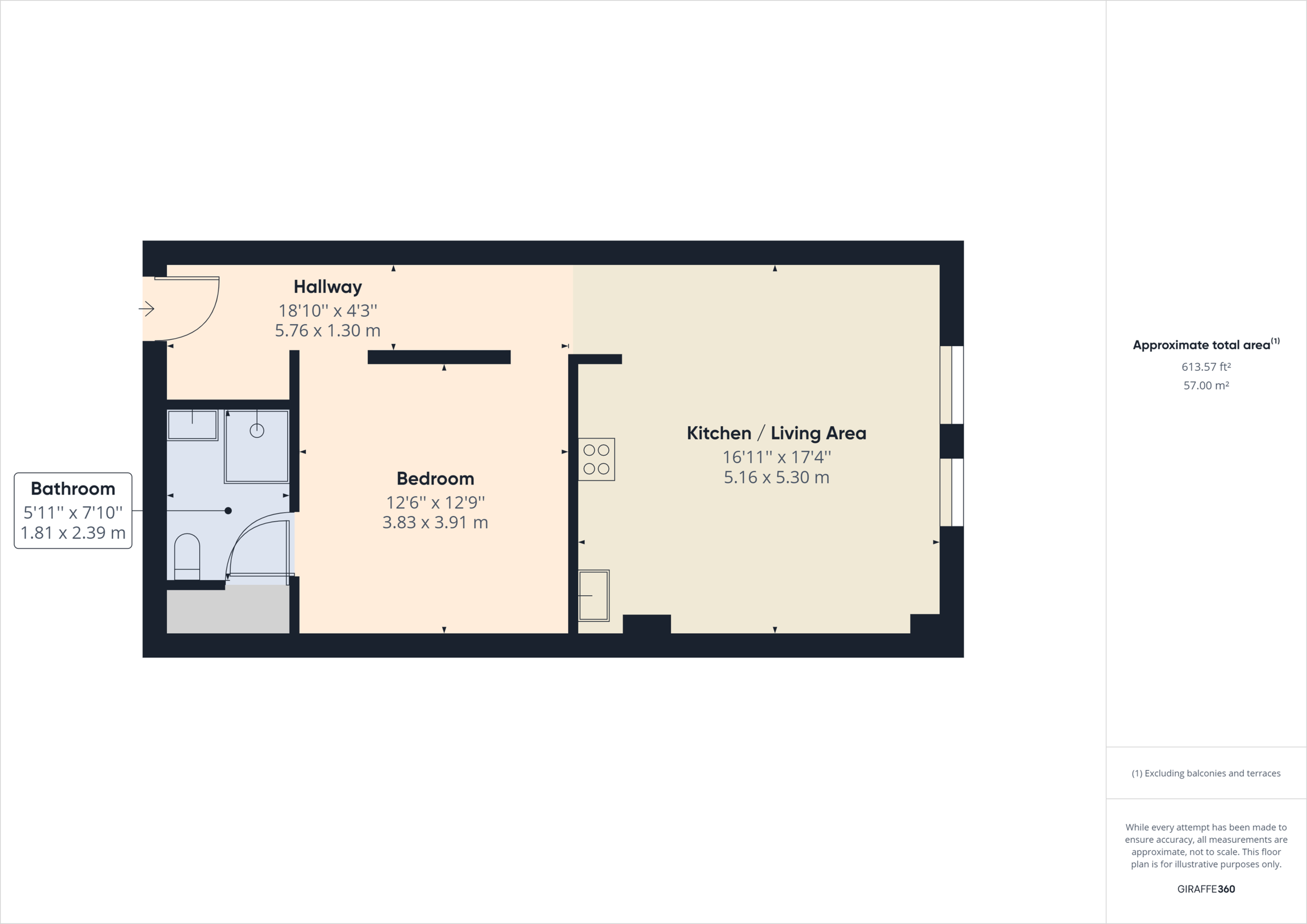 1 bed flat to rent in 1 Bed Apartment 1st Floor, 6 Rumford Street, Liverpool L2 Zoopla