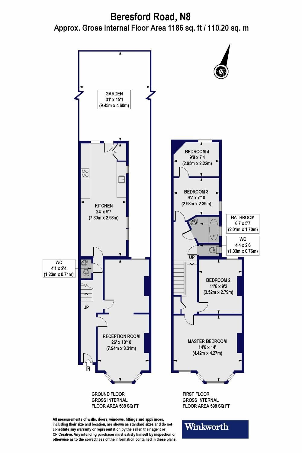 3 bed terraced house for sale in Beresford Road, London N8 Zoopla