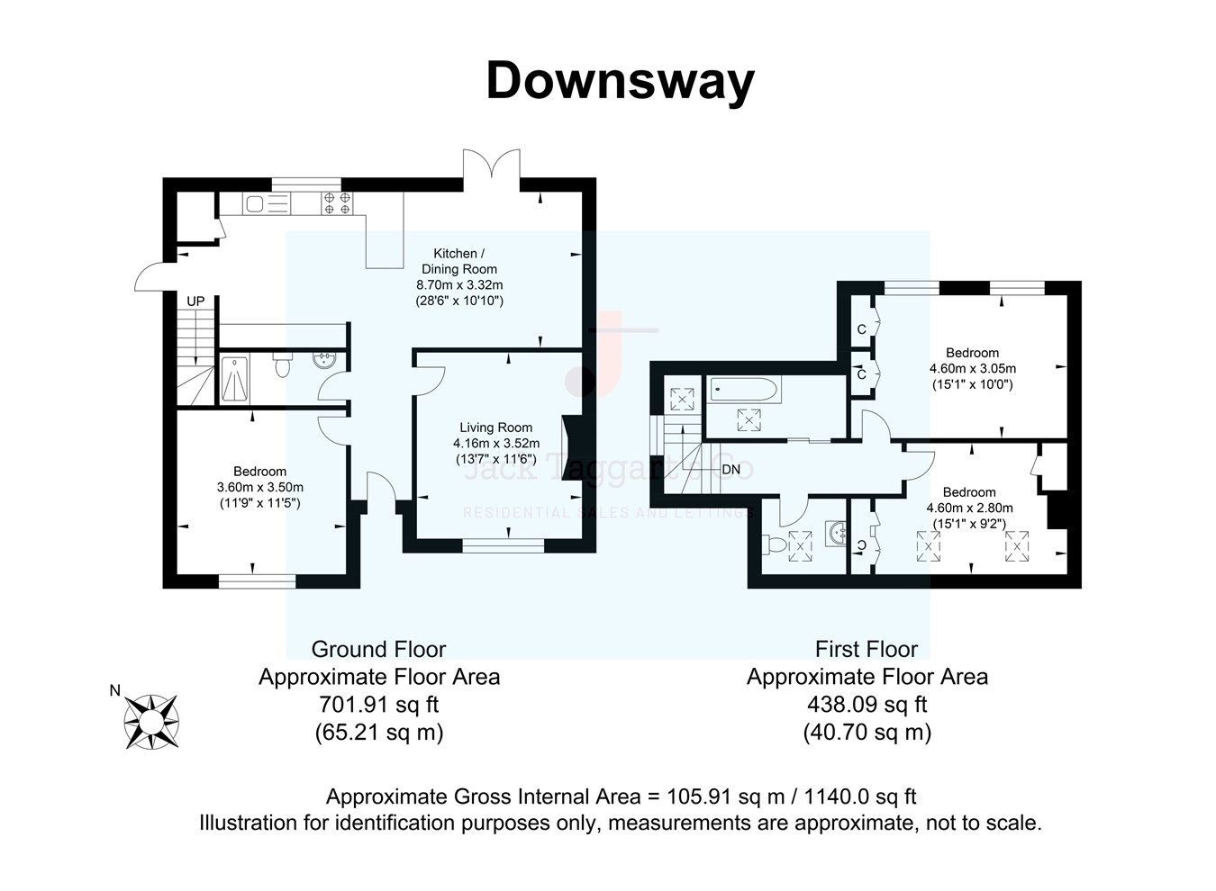 3 bed semidetached house for sale in Downsway, Southwick, Brighton