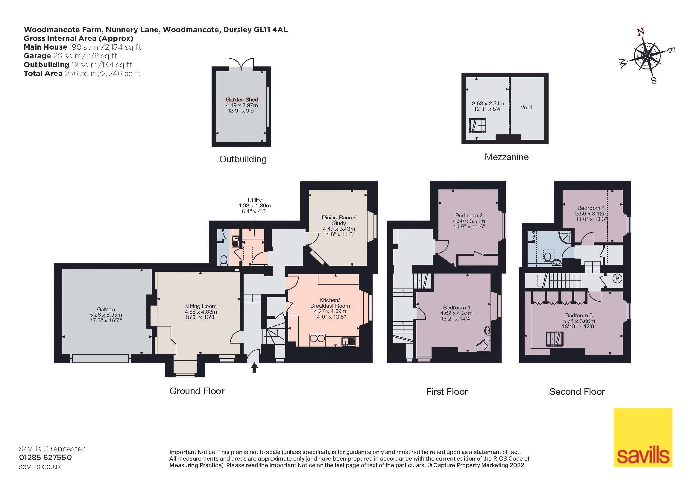4 bed semidetached house for sale in Nunnery Lane, Woodmancote