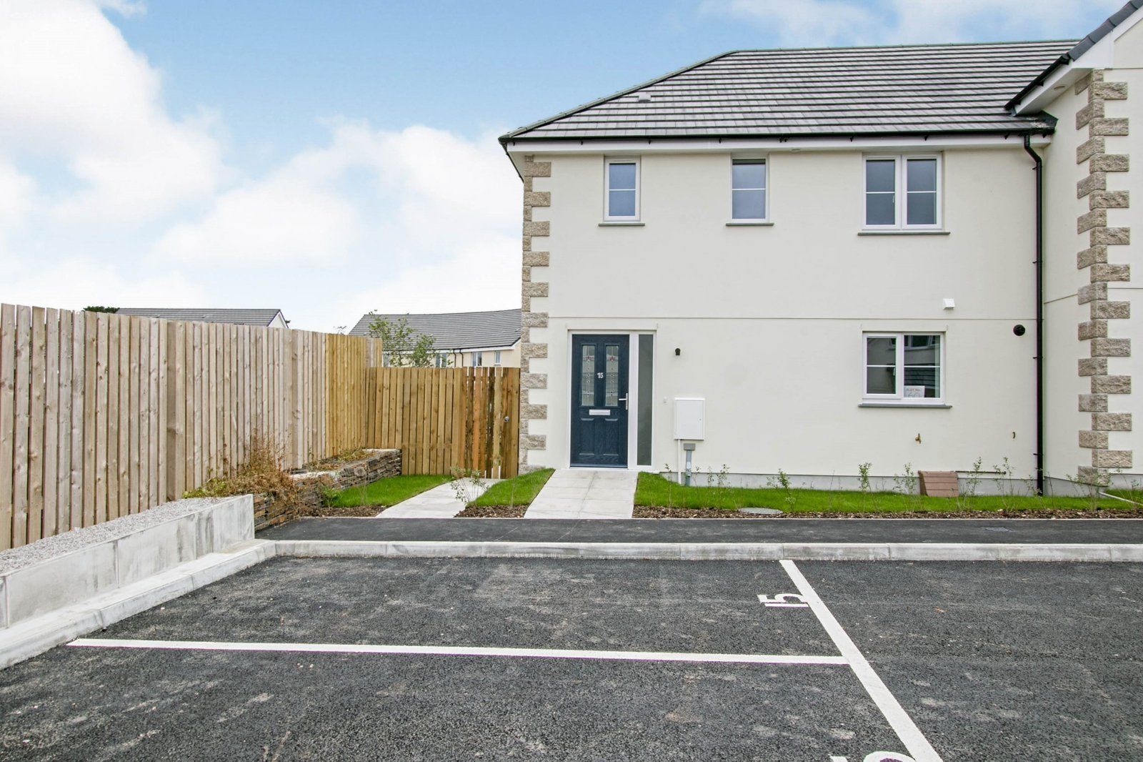 New home, 3 bed end terrace house for sale in Treskerby Woods, Scorrier