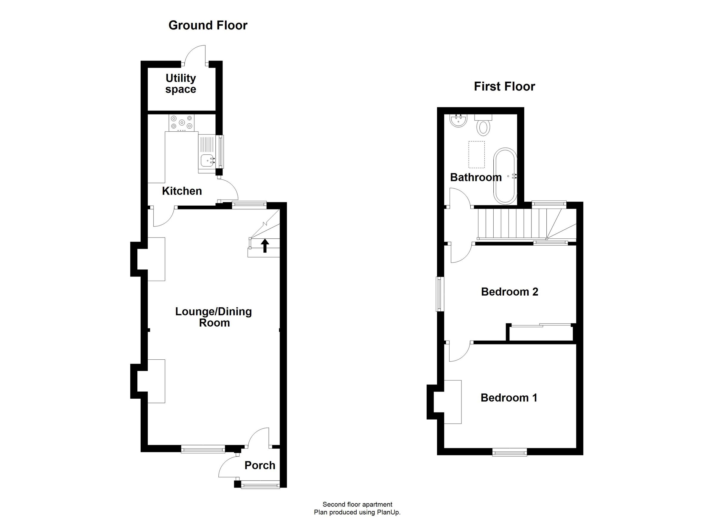 2 bed terraced house for sale in Hill Cottages, Flag Hill, Great
