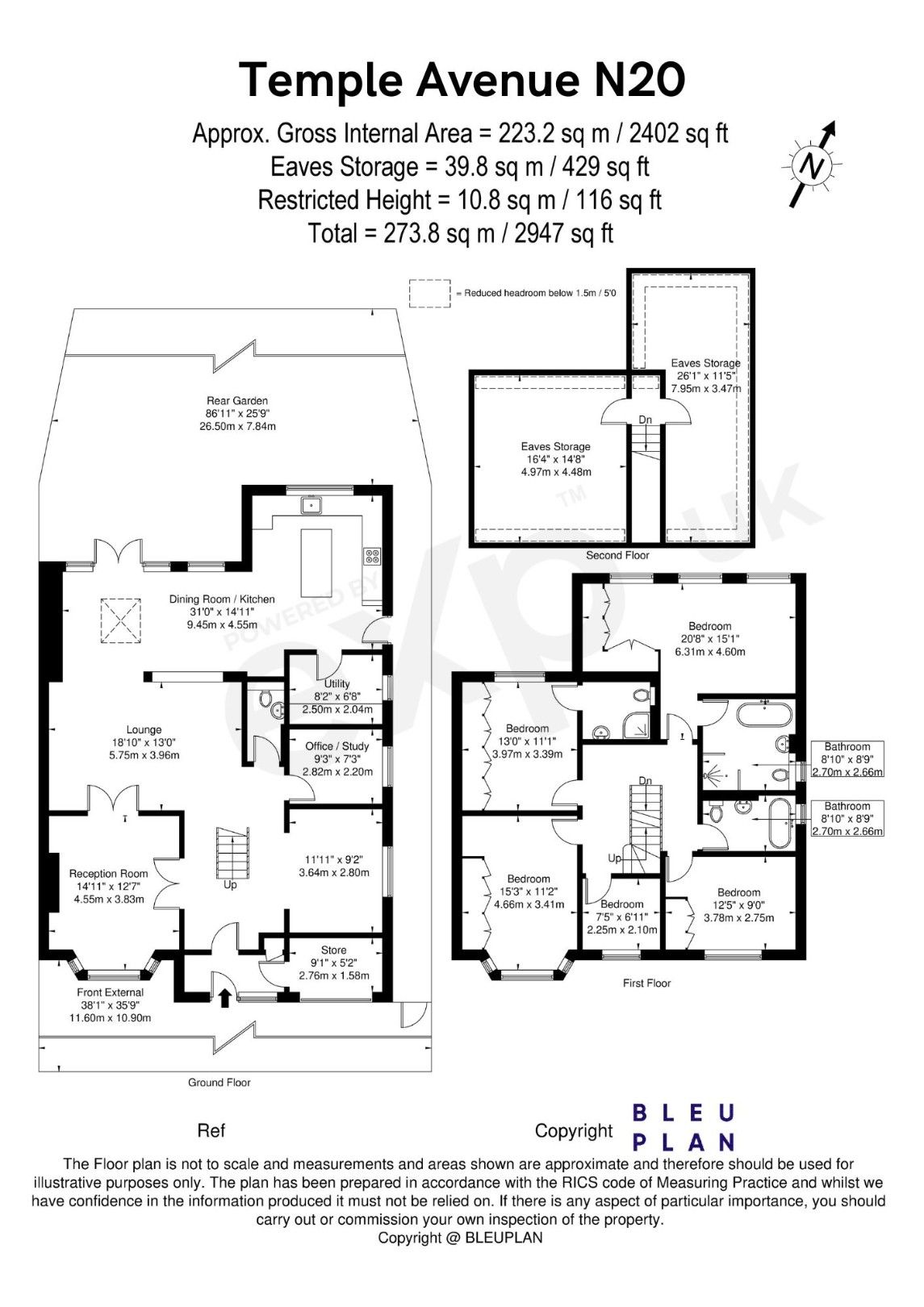6 bed semidetached house for sale in Temple Avenue, London N20 Zoopla