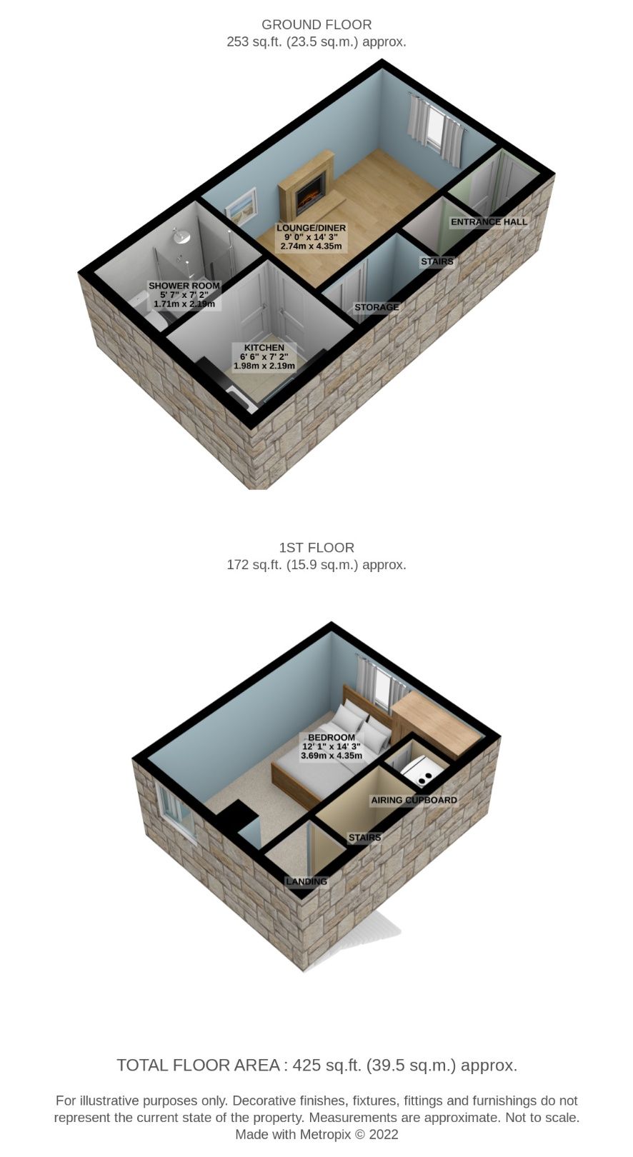 1 bed end terrace house for sale in North Terrace, North Street