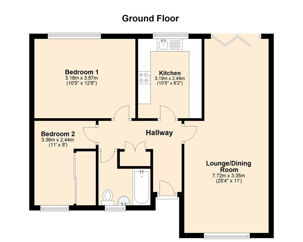 2 bed semidetached bungalow to rent in The Pallant, GoringBySea, Worthing BN12 Zoopla
