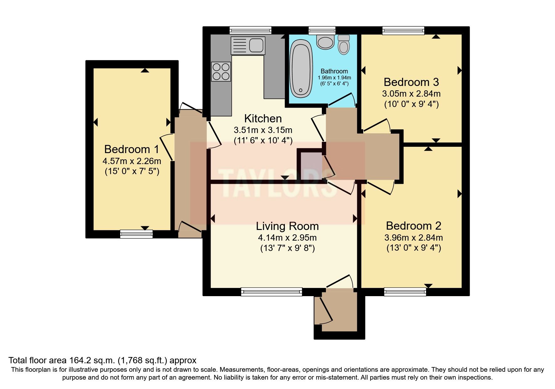 3 bed end terrace house for sale in Repton Close, Luton, Bedfordshire