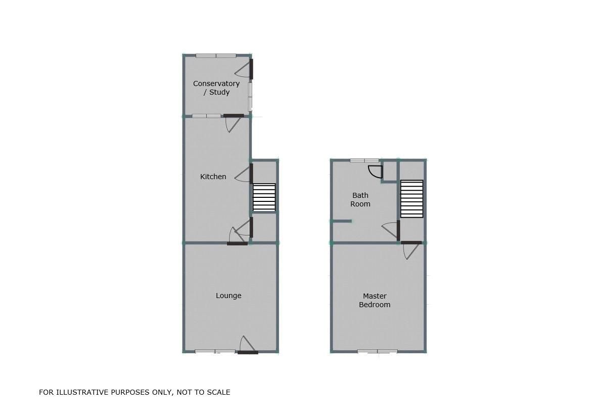 1 bed terraced house for sale in The Little House, Chorley Road