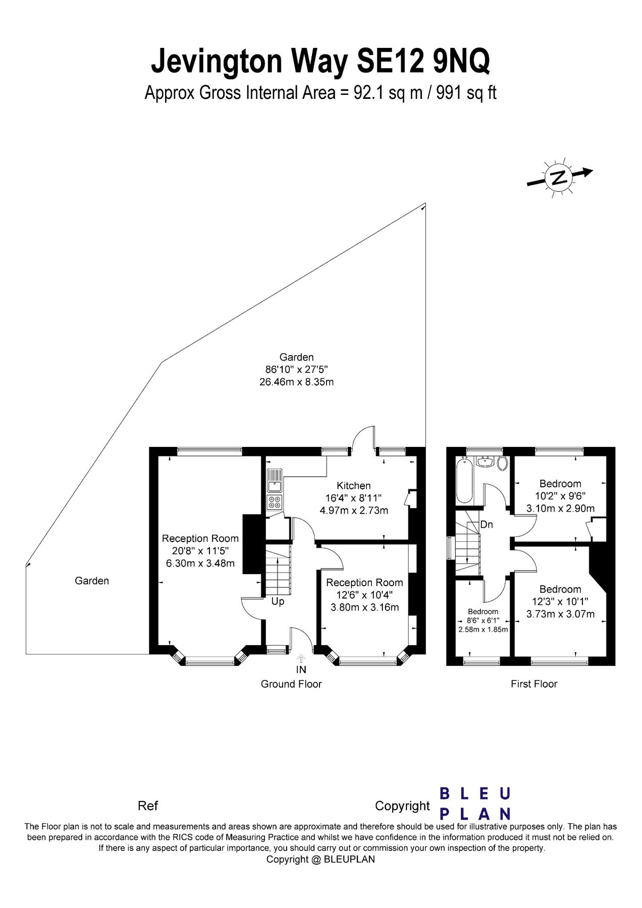 3 bed semidetached house for sale in Jevington Way, London SE12 Zoopla
