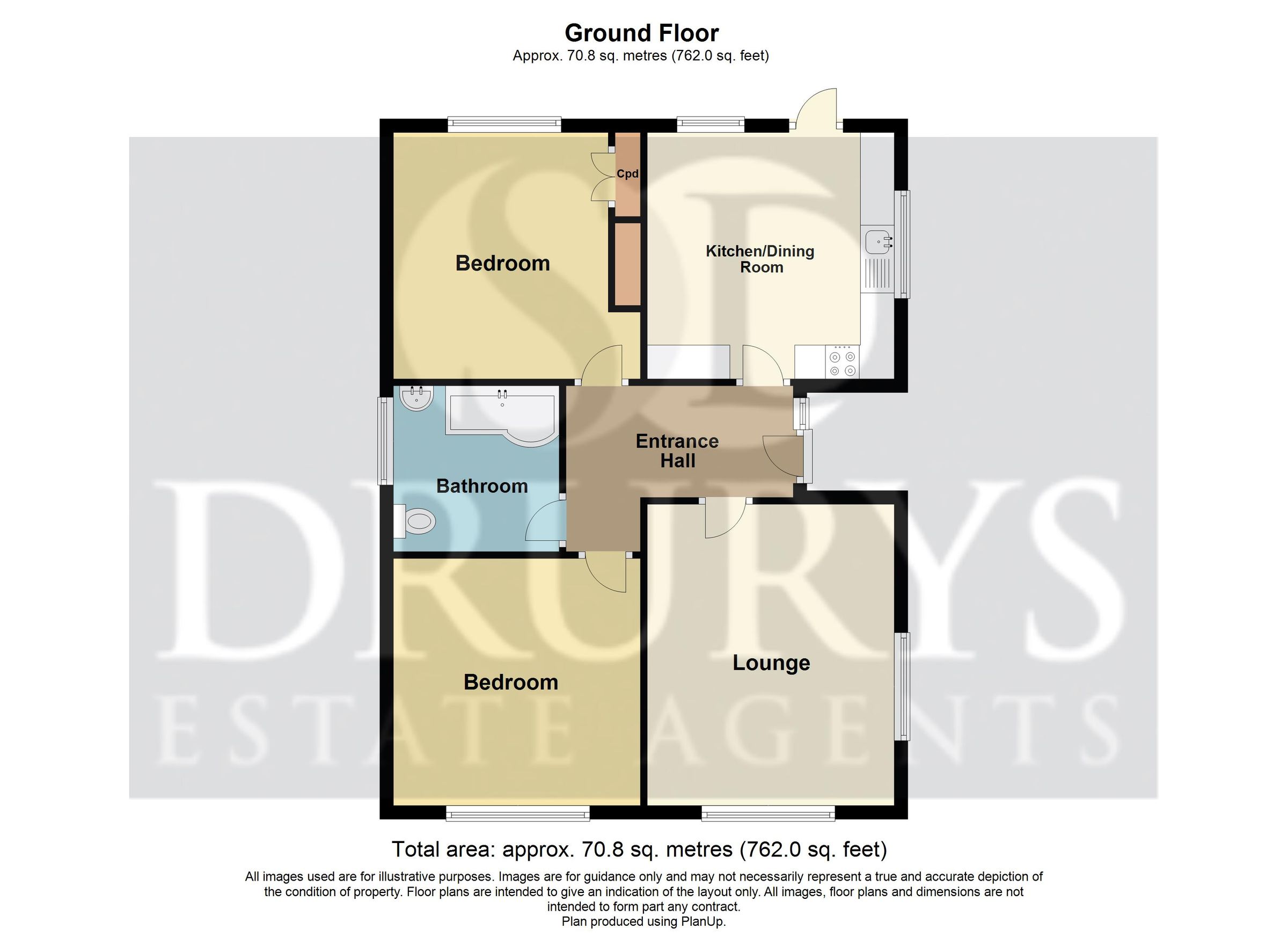 2 bed detached bungalow for sale in Station Road, Kirton, Boston, Lincs