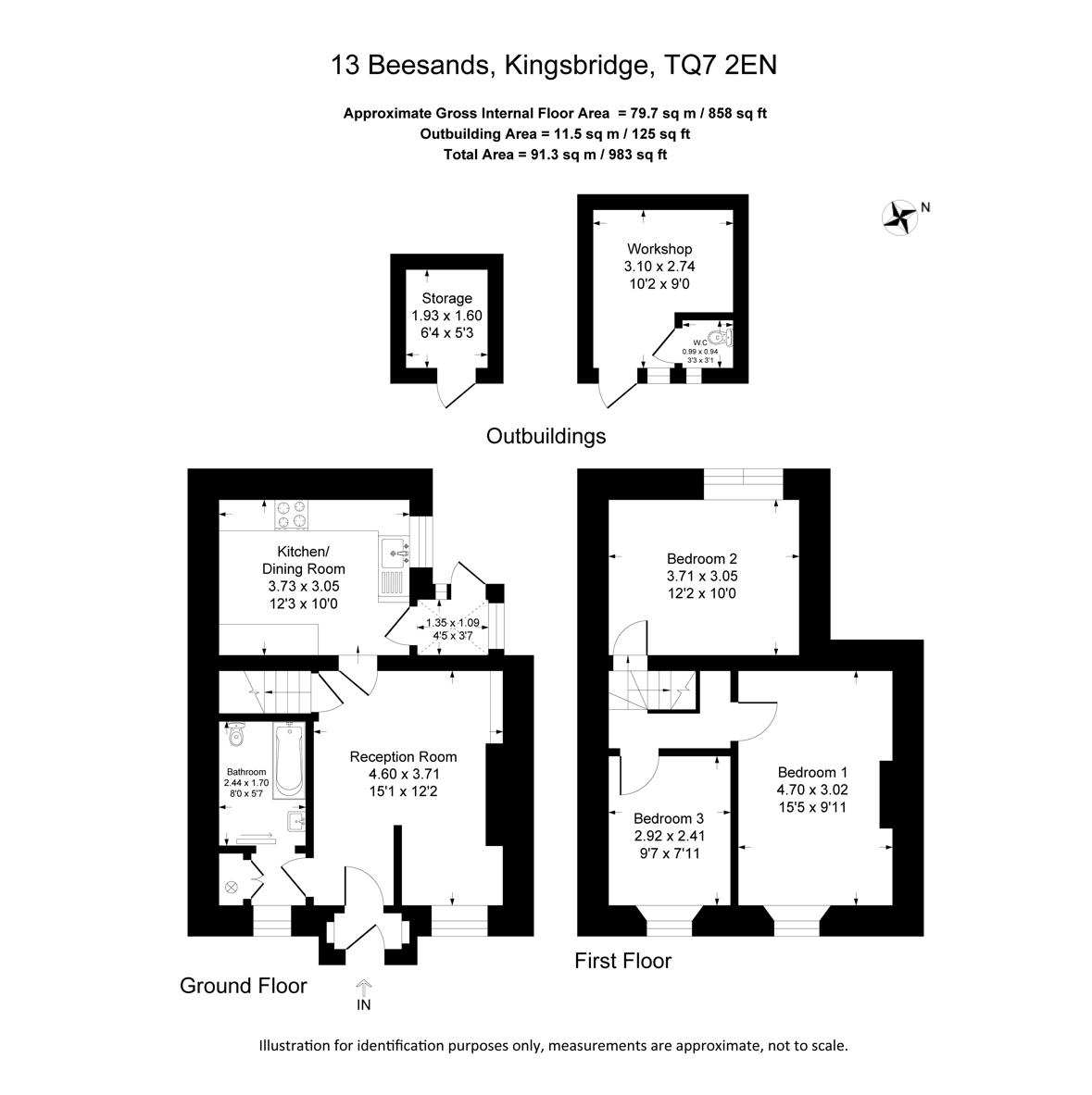 3 bed terraced house for sale in Beesands, Kingsbridge TQ7 Zoopla