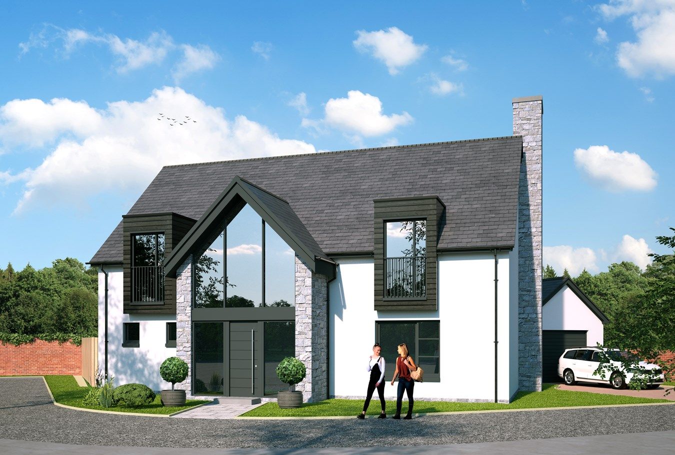4 bed detached house for sale in Plot 1 Harbour Wynd, Lower Largo, Fife