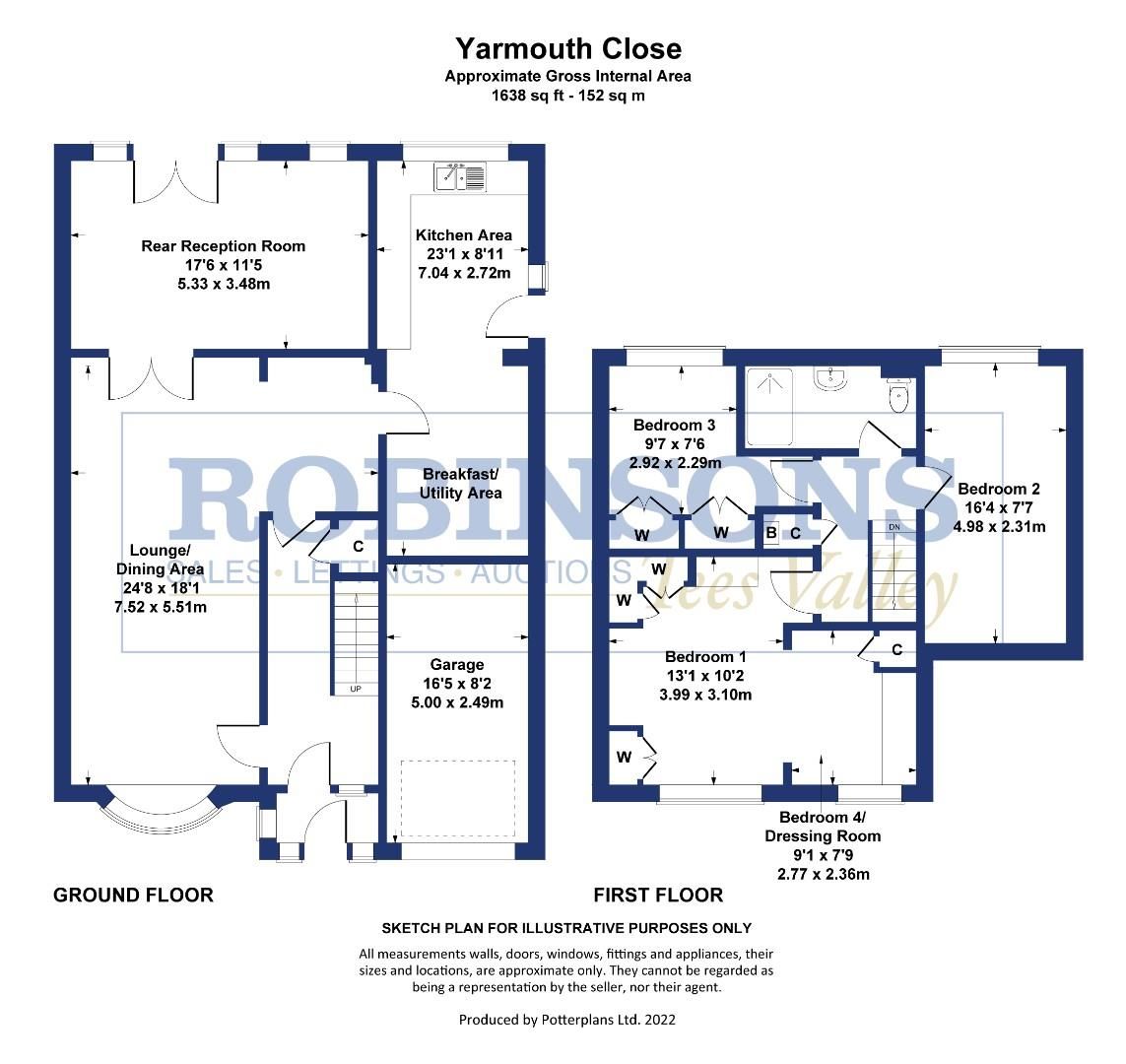 3 bed detached house for sale in Yarmouth Close, Fens, Hartlepool TS25