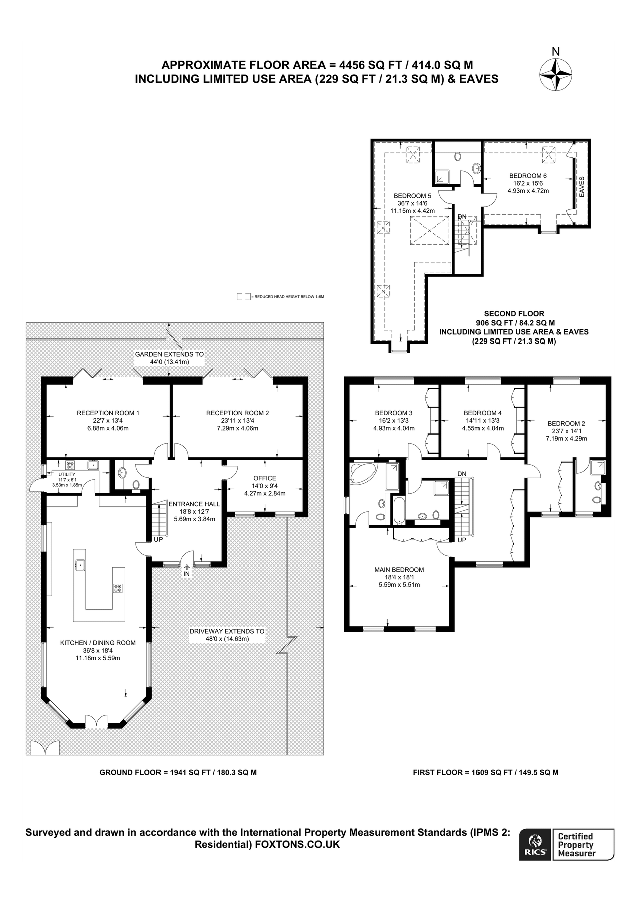 6 bed detached house for sale in Templewood Lane, Farnham & Hedgerley