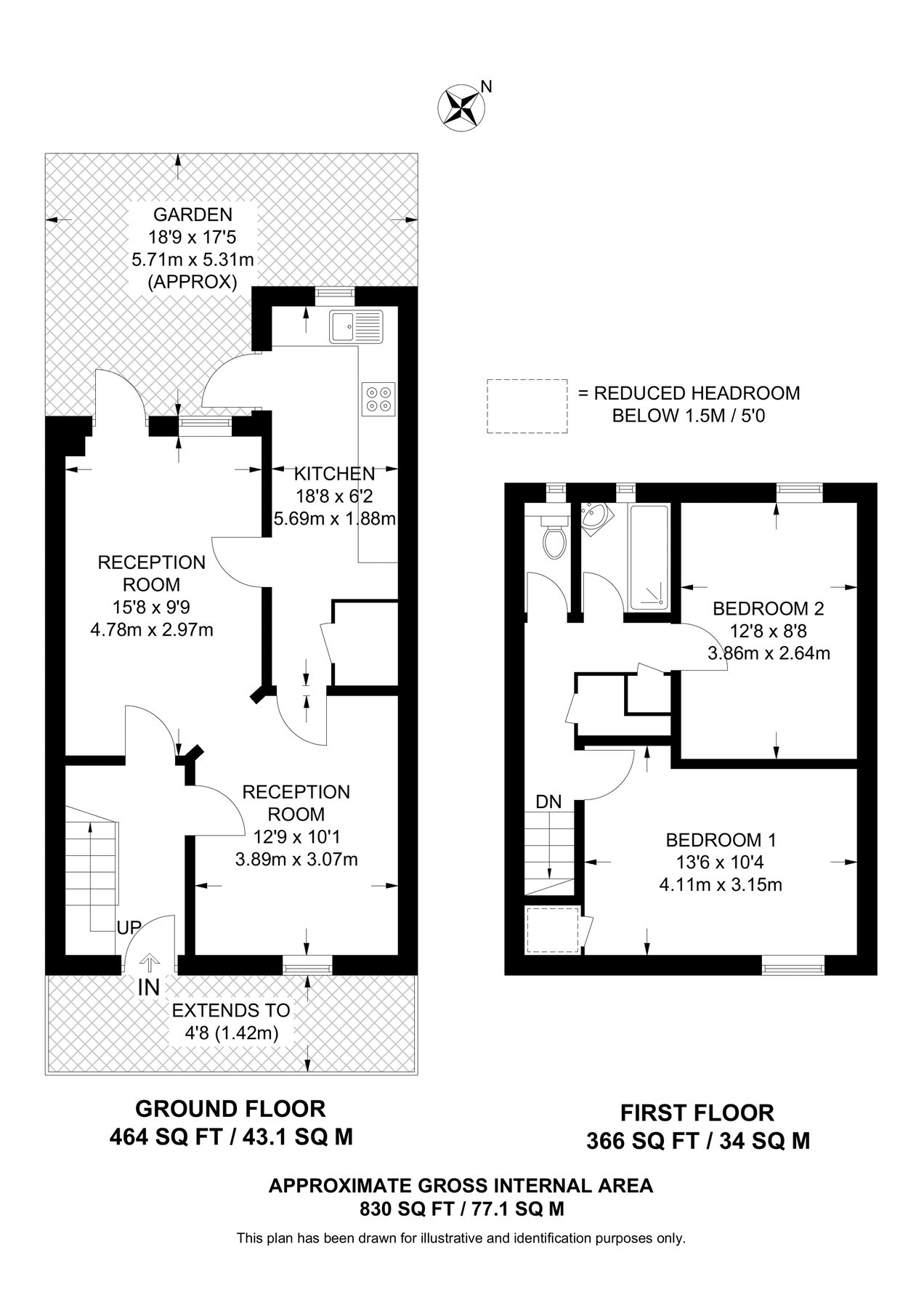 2 bed end terrace house for sale in Penn Road N7, Hillmarton
