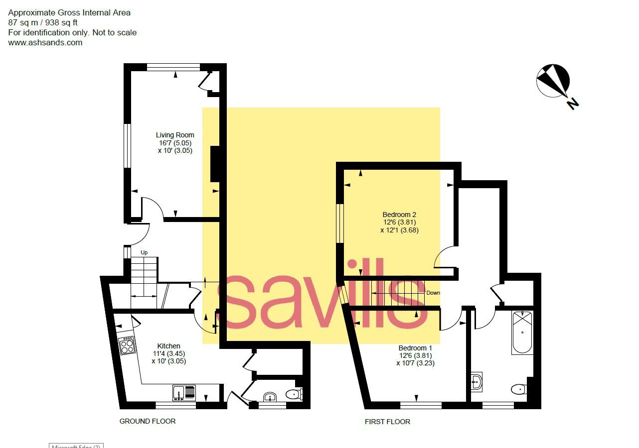 2 bed end terrace house to rent in Old Palace, High Street, Brenchley