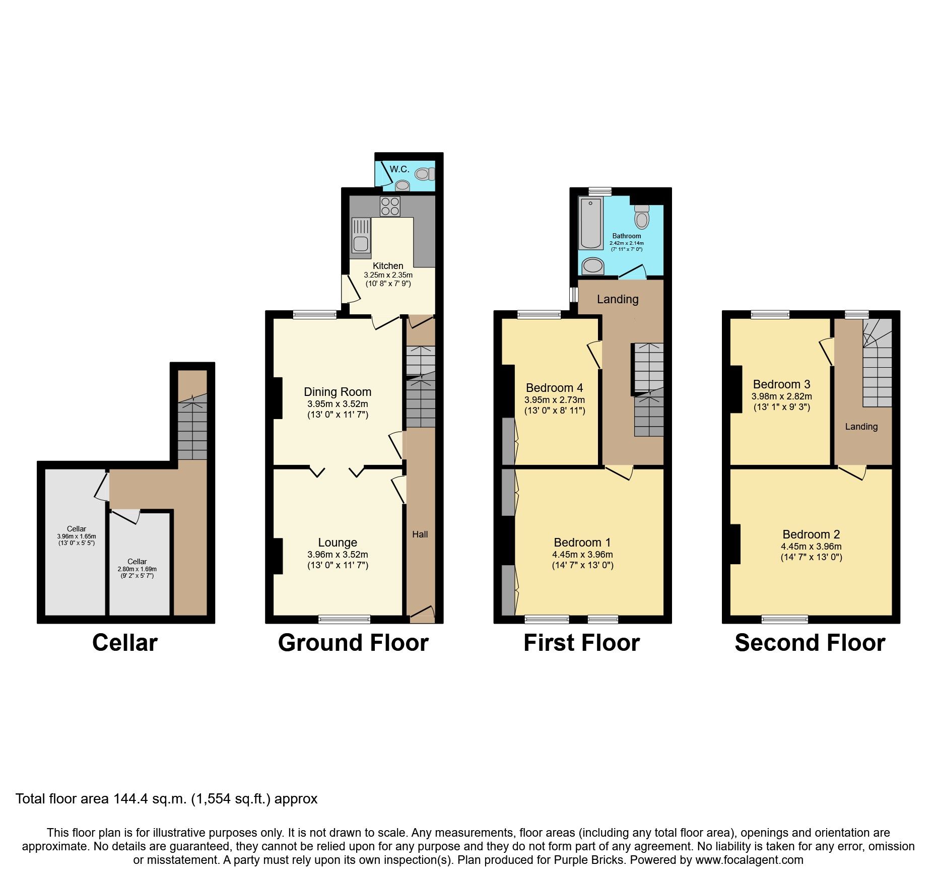 4 bed terraced house for sale in Gladstone Street, New Basford