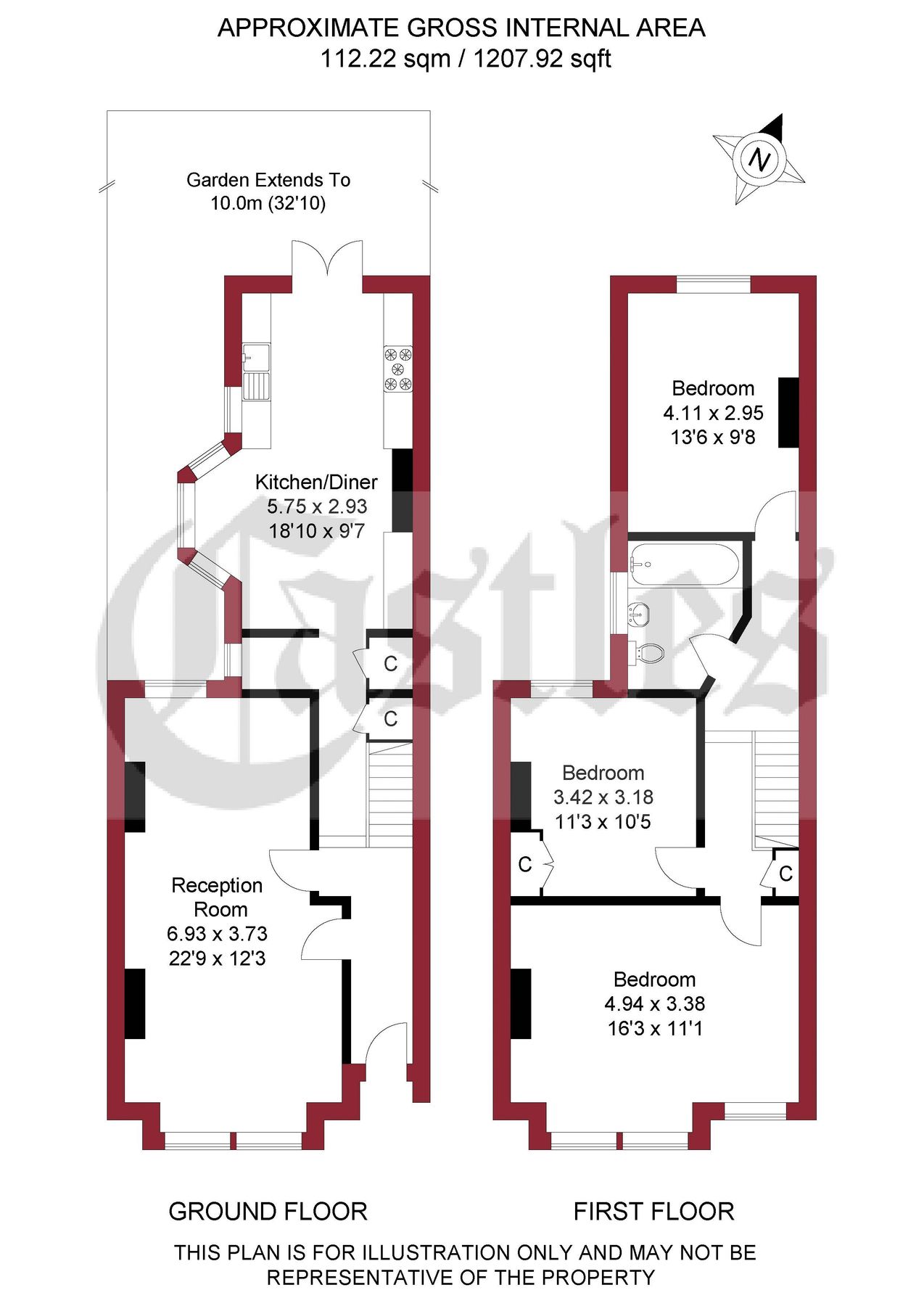 3 bed terraced house for sale in Sirdar Road, London N22 Zoopla