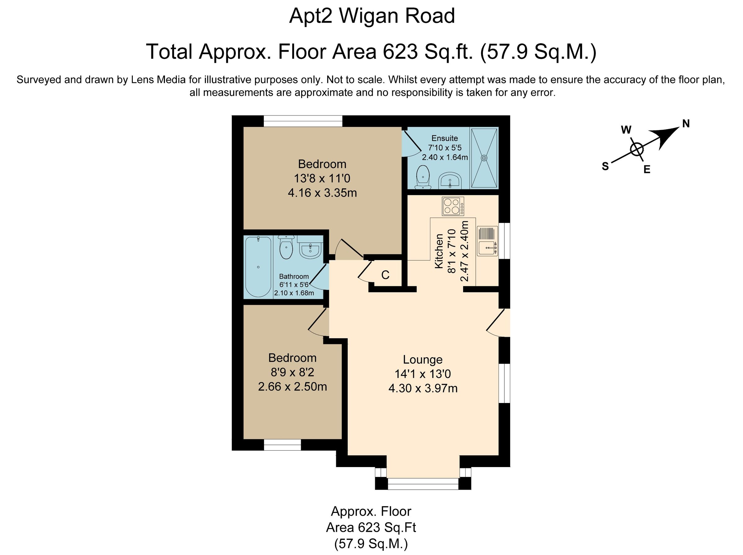 2 bed flat for sale in Wigan Lower Road, Standish Lower Ground, Wigan