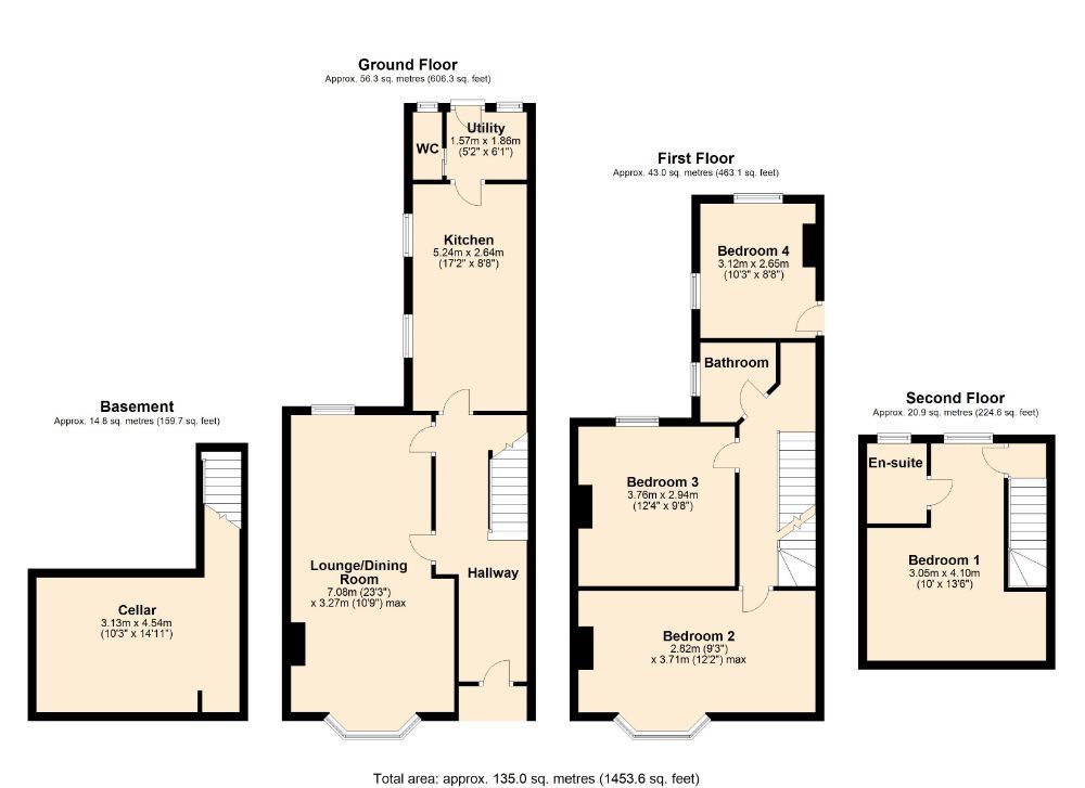 4 bed terraced house for sale in Collingwood Road, Abington