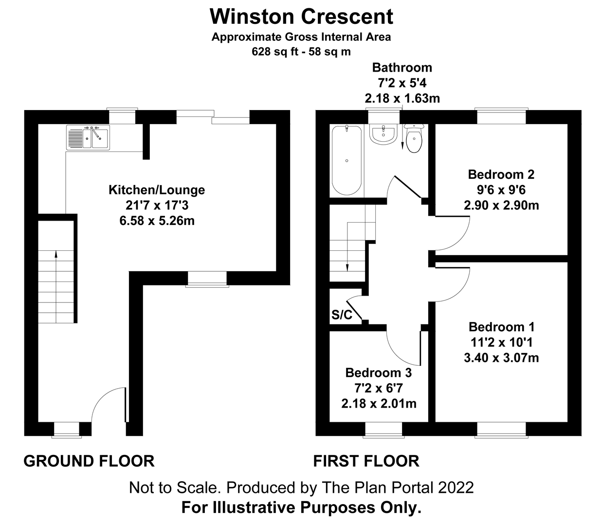 3 bed terraced house for sale in Winston Crescent, Biggleswade SG18