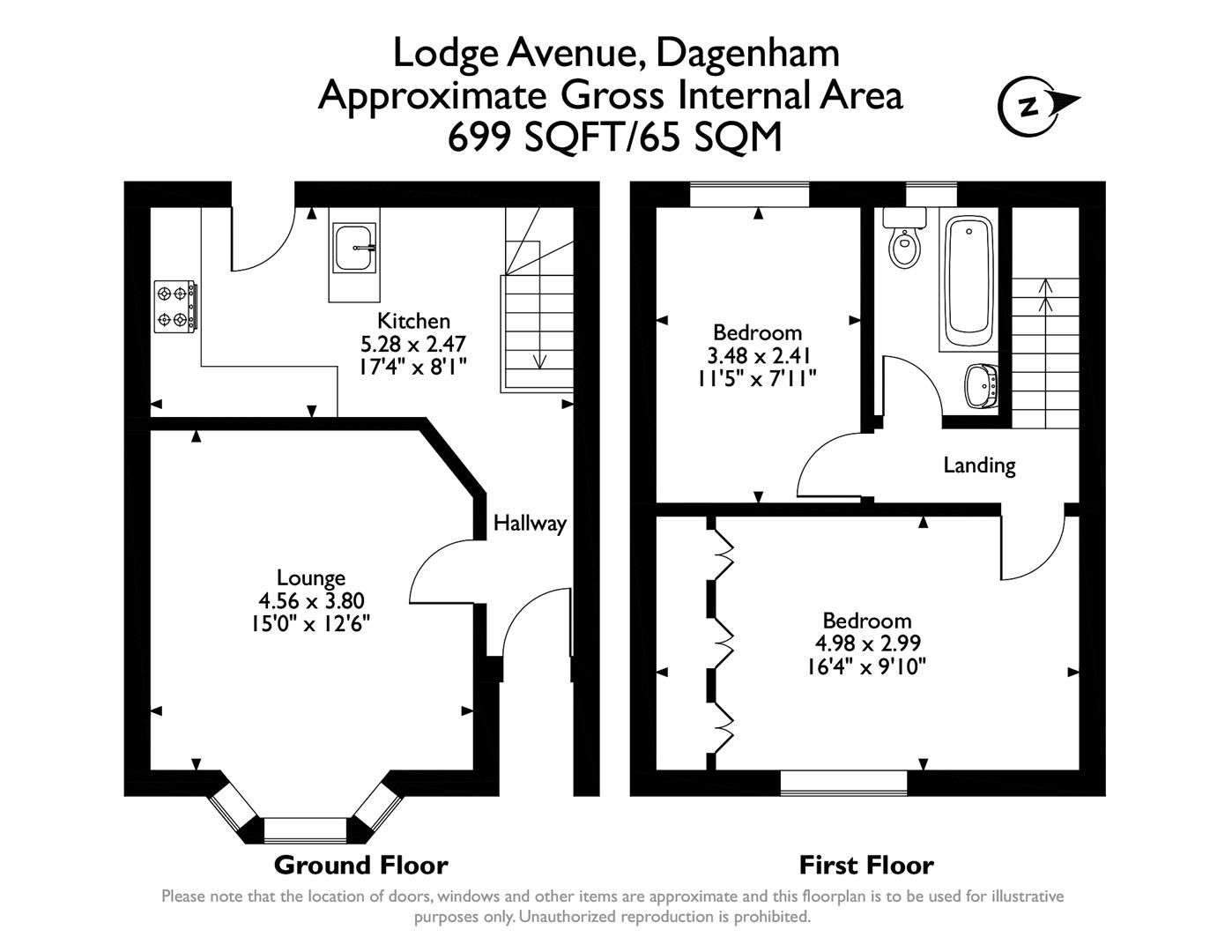 2 bed terraced house for sale in Lodge Avenue, Becontree, Dagenham RM8