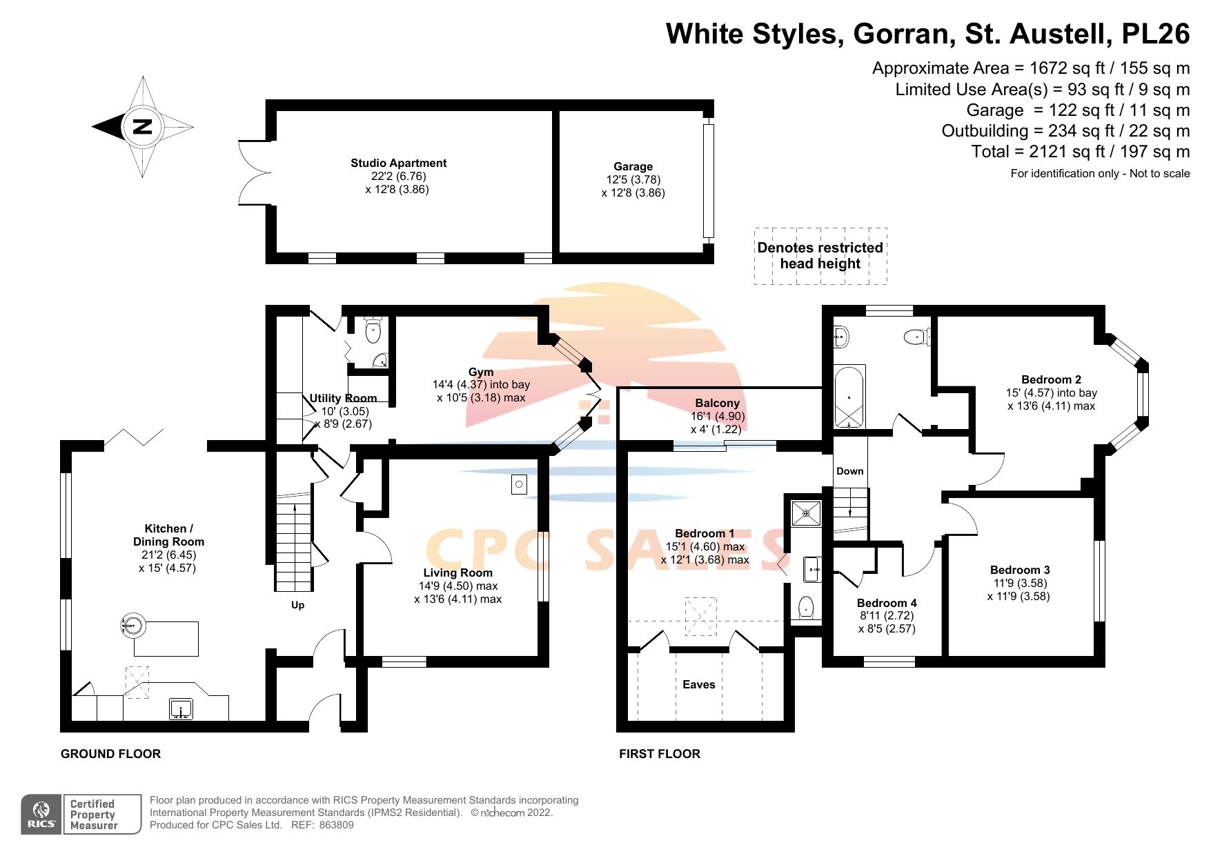 4 bed detached house for sale in Gorran Churchtown, St Austell