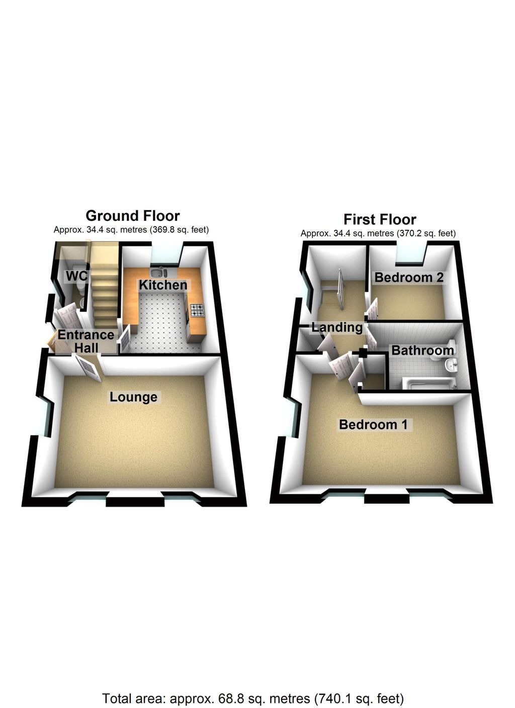 2 bed end terrace house for sale in Orchard Park, Holbeach, Spalding