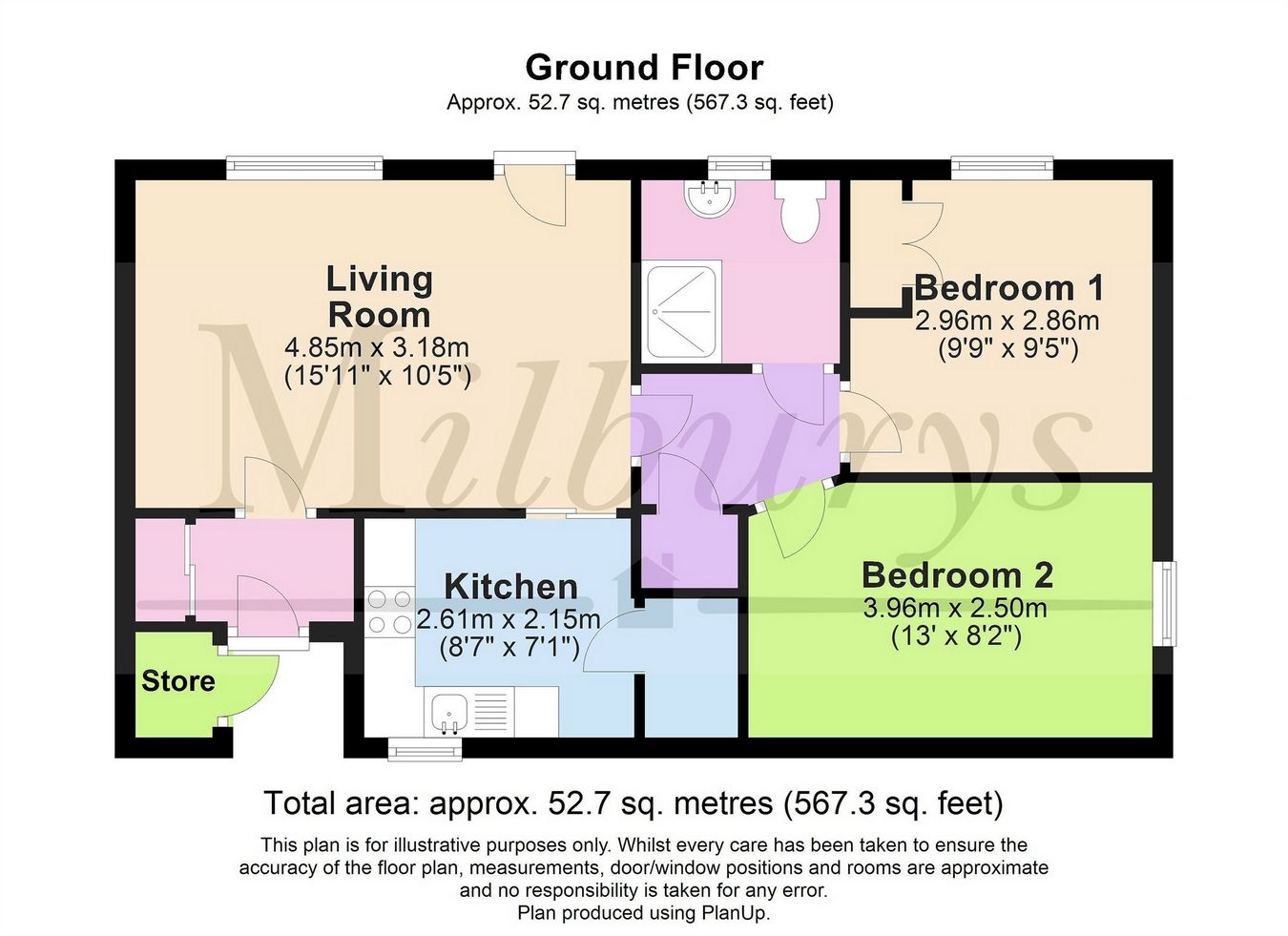 2 bed terraced bungalow for sale in Batten Court, Chipping Sodbury